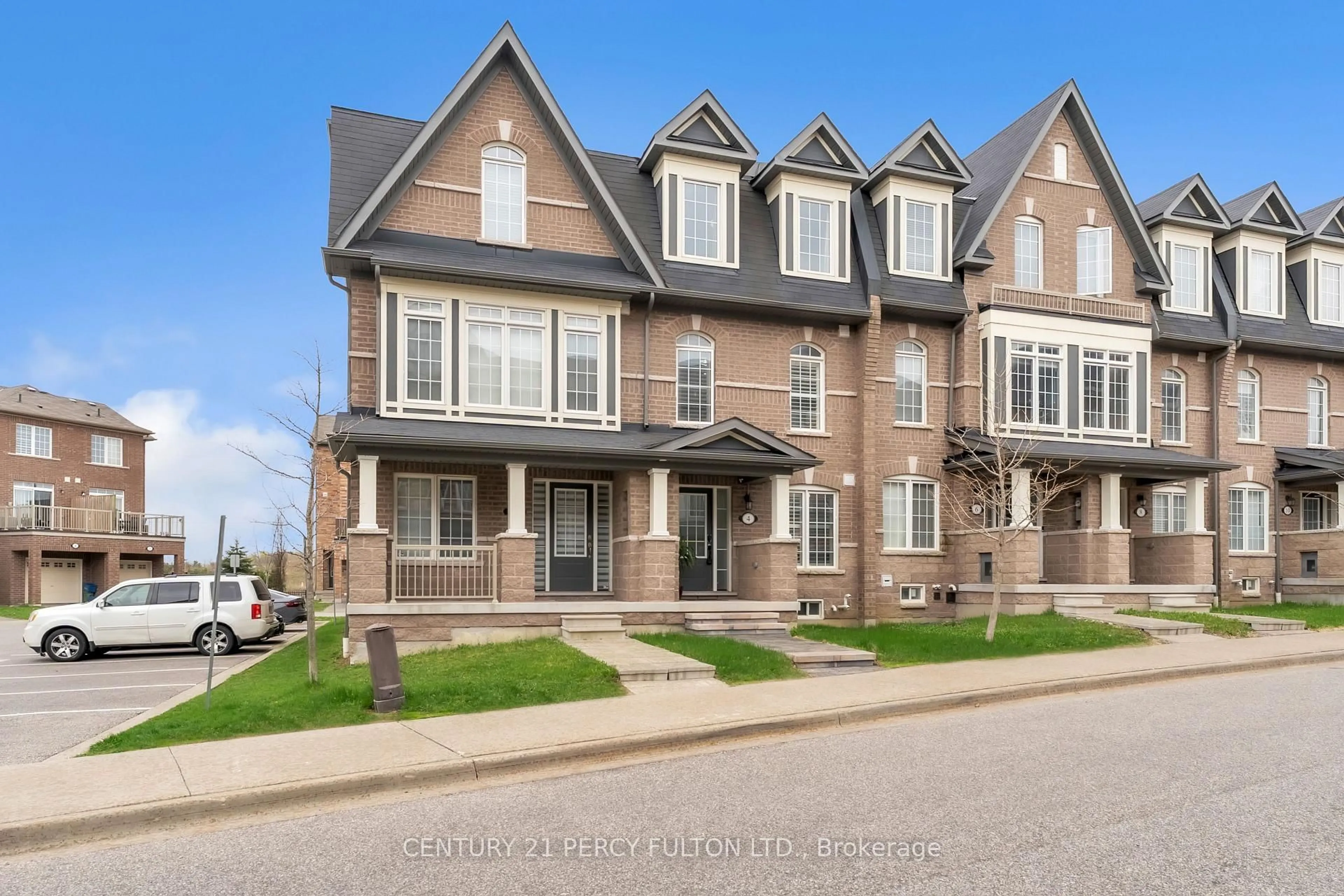 Home with brick exterior material, street for 4 Graywardine Lane, Ajax Ontario L1Z 0R9