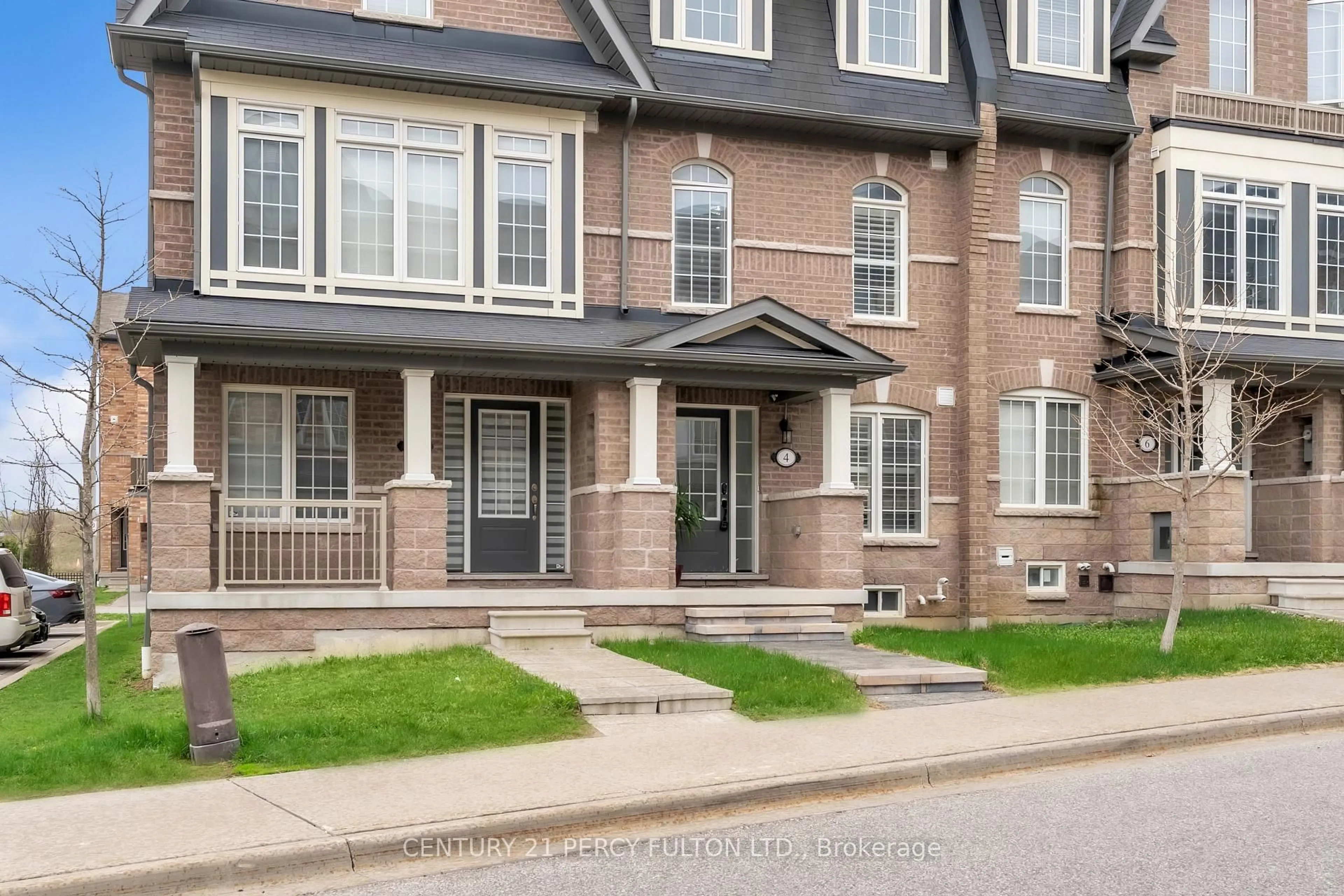 Home with brick exterior material, street for 4 Graywardine Lane, Ajax Ontario L1Z 0R9