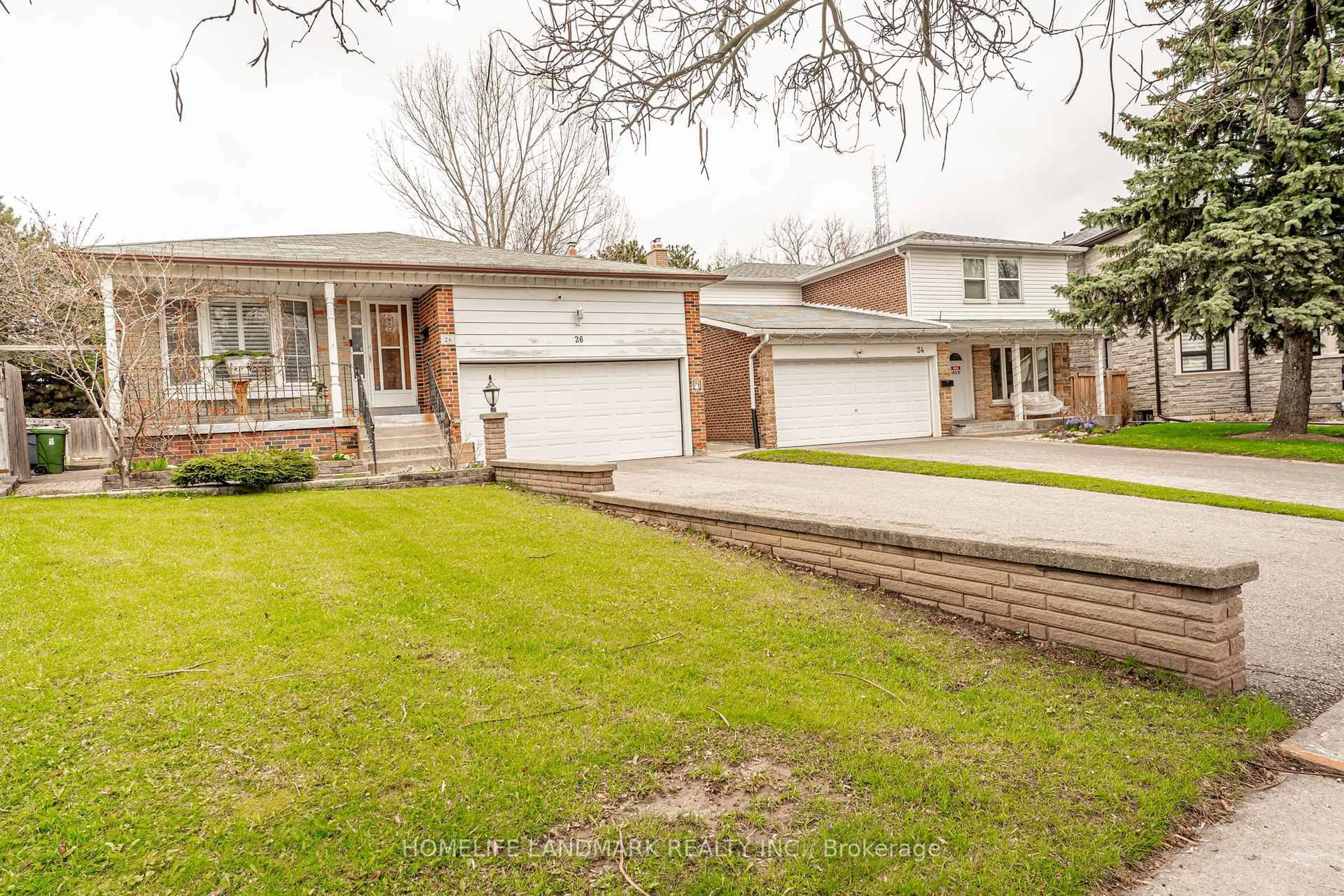 Home with brick exterior material, street for 26 Bushcroft Grve, Toronto Ontario M1S 3V9