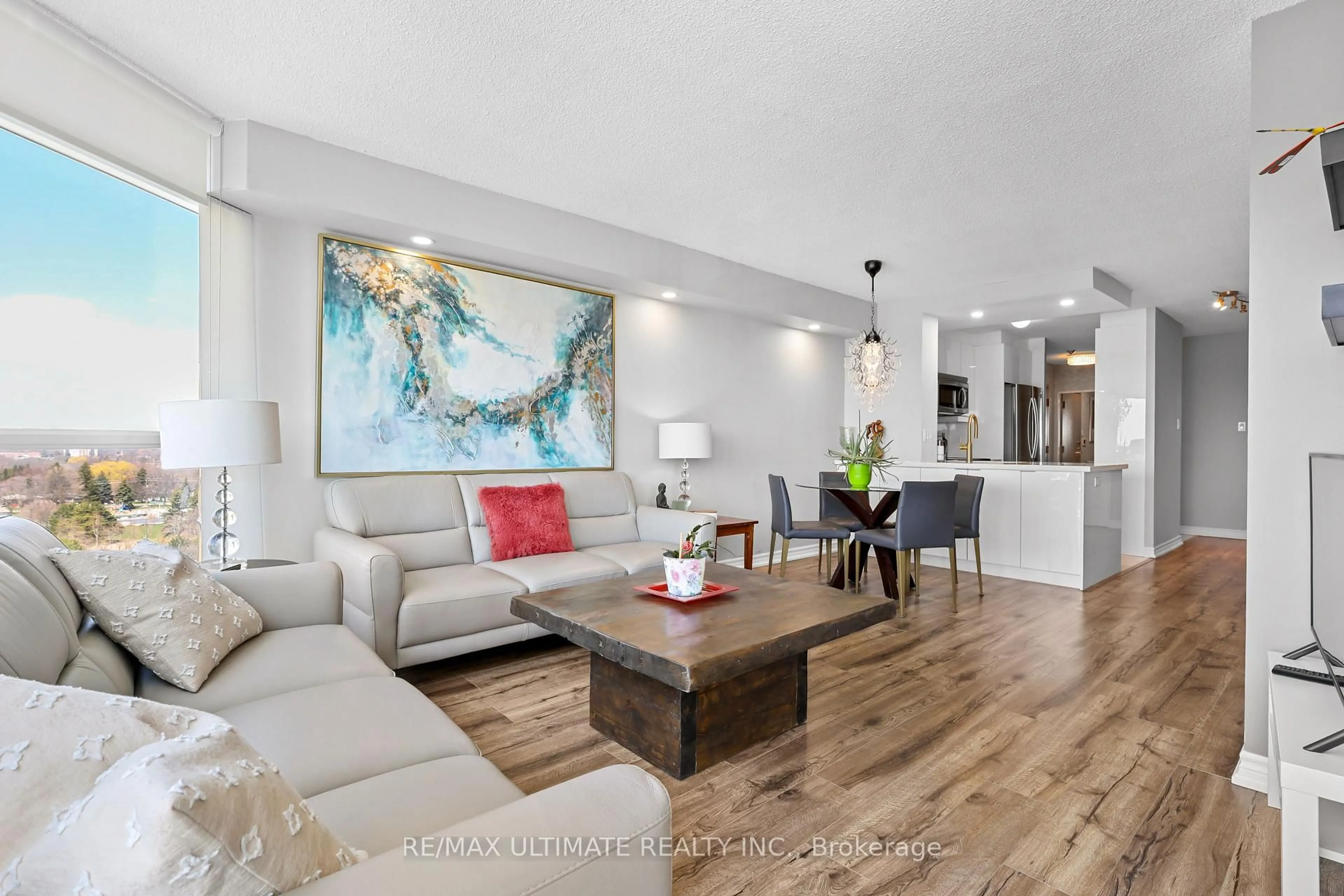 Living room with furniture, unknown for 3231 Eglinton Ave #1205B, Toronto Ontario M1J 3N5