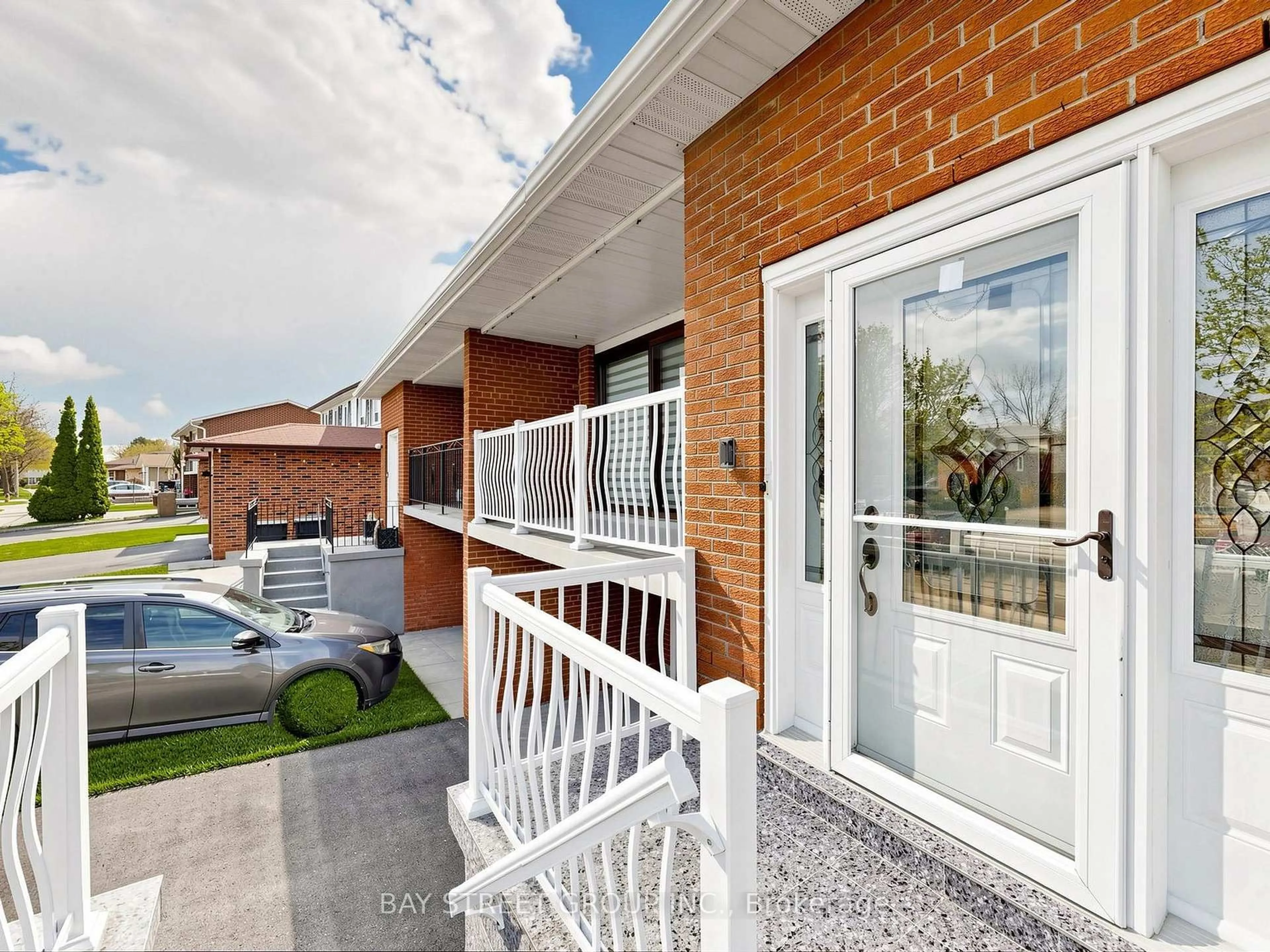 Home with brick exterior material, street for 42 Robbinstone Dr, Toronto Ontario M1B 2E6