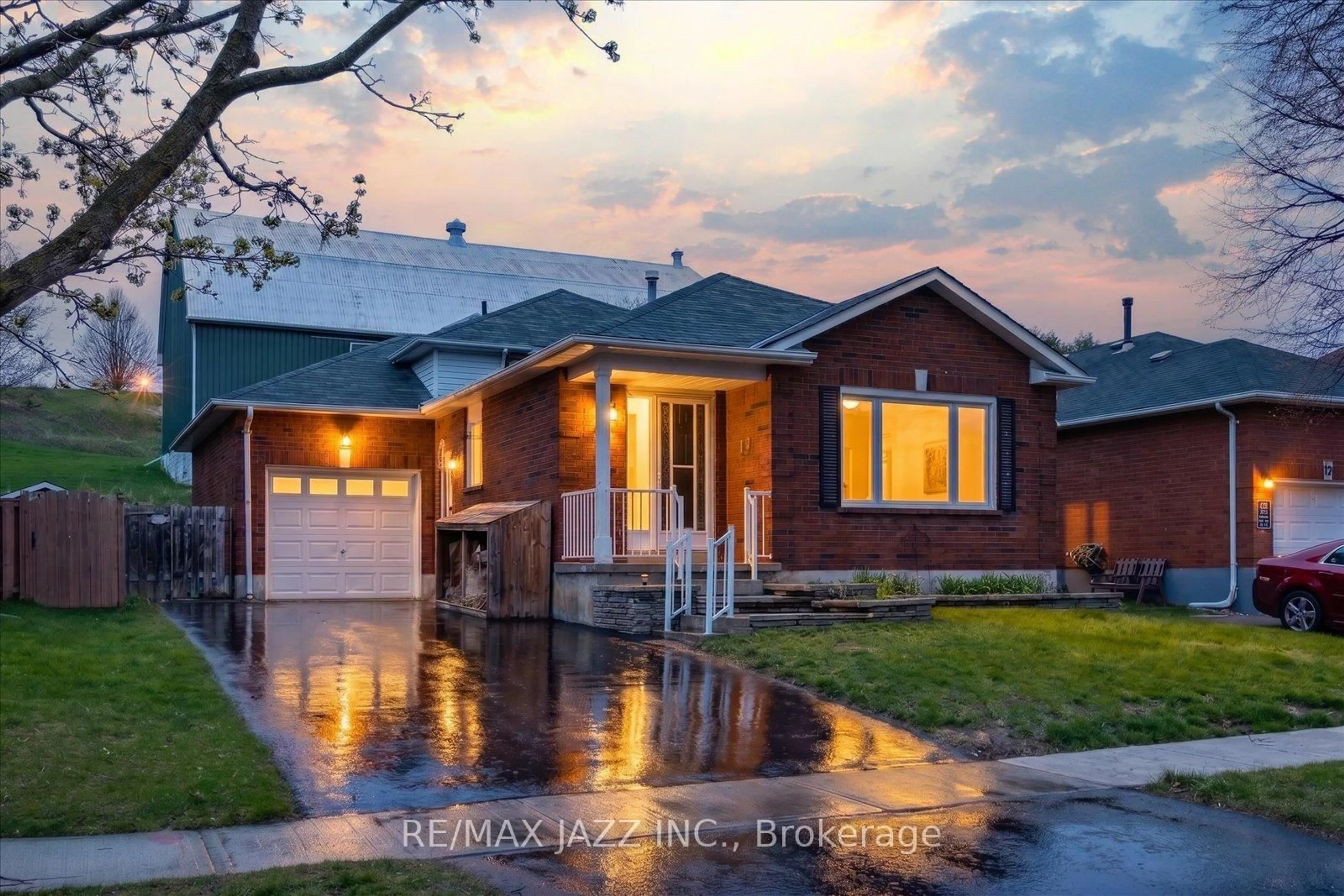 Home with brick exterior material, street for 14 Penfound Dr, Clarington Ontario L1C 4C5