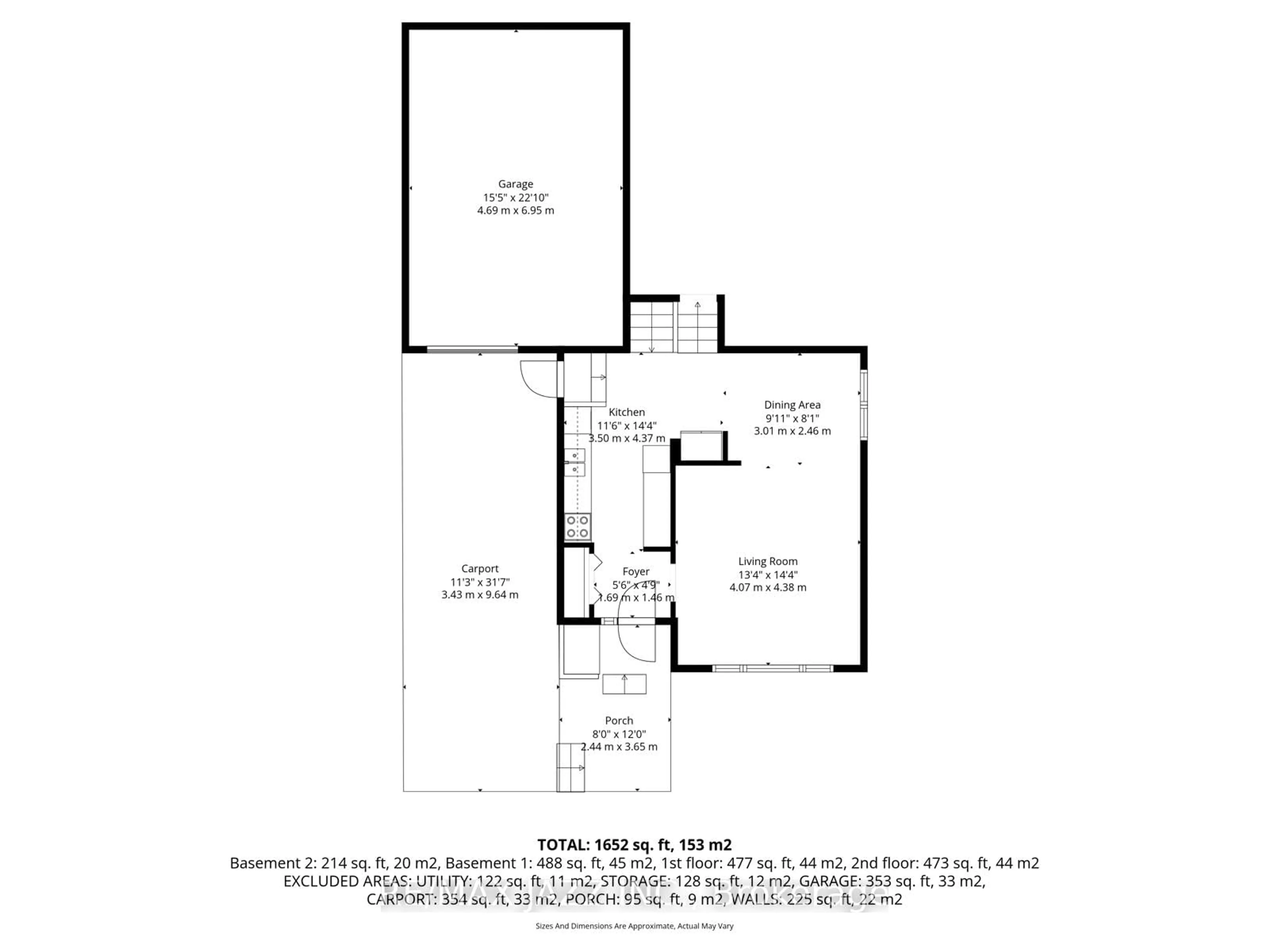 Floor plan for 14 Penfound Dr, Clarington Ontario L1C 4C5