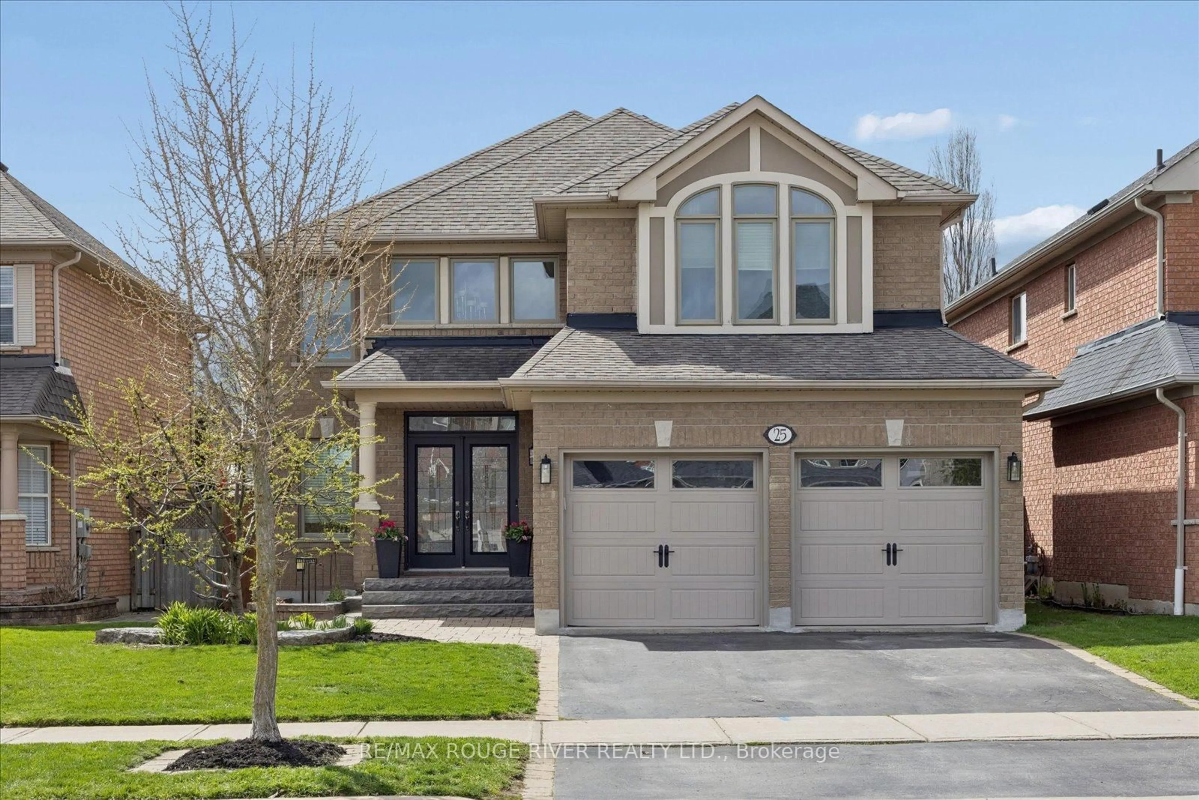 Home with brick exterior material, street for 25 Medland Ave, Whitby Ontario L1P 1S1