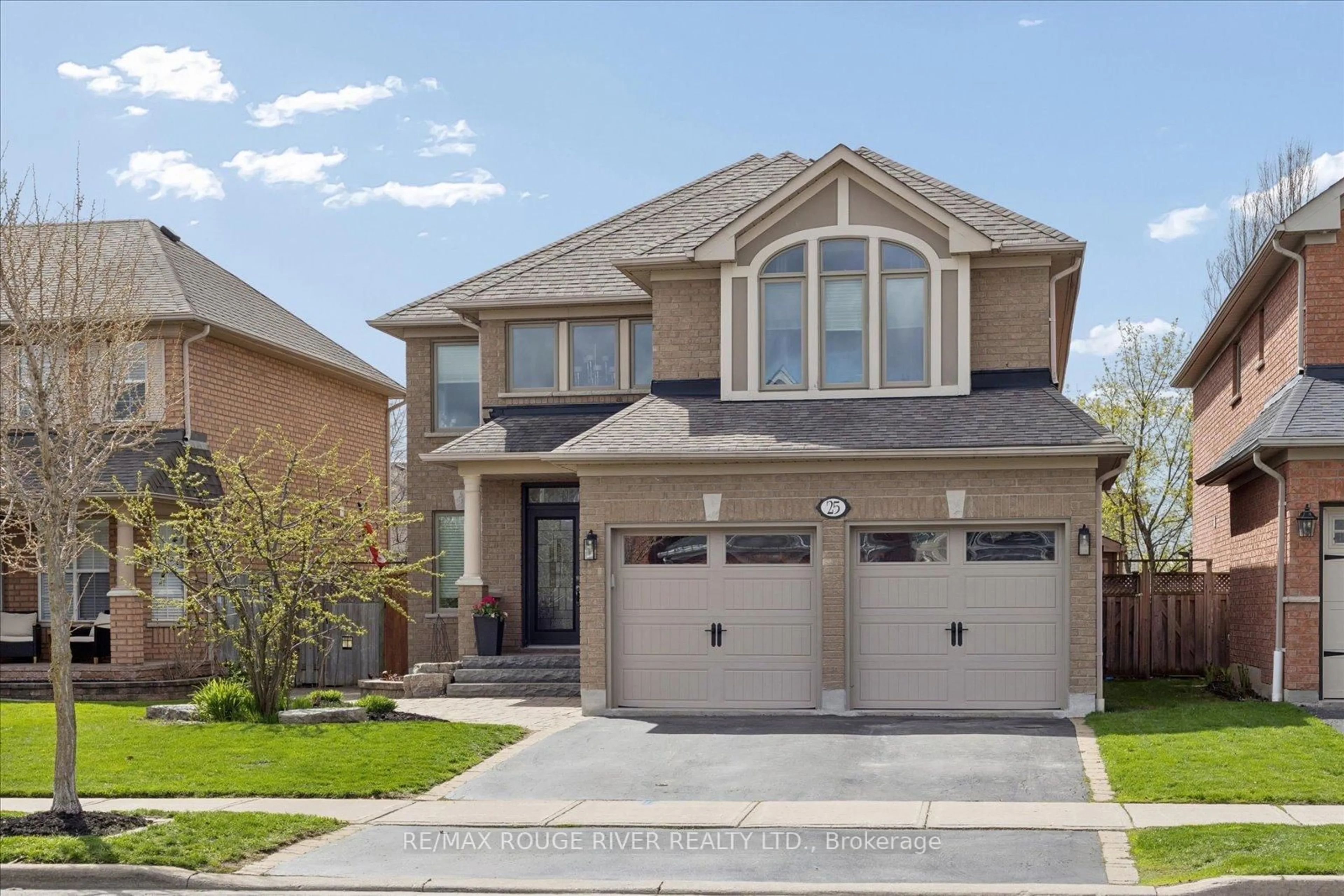 Home with brick exterior material, street for 25 Medland Ave, Whitby Ontario L1P 1S1