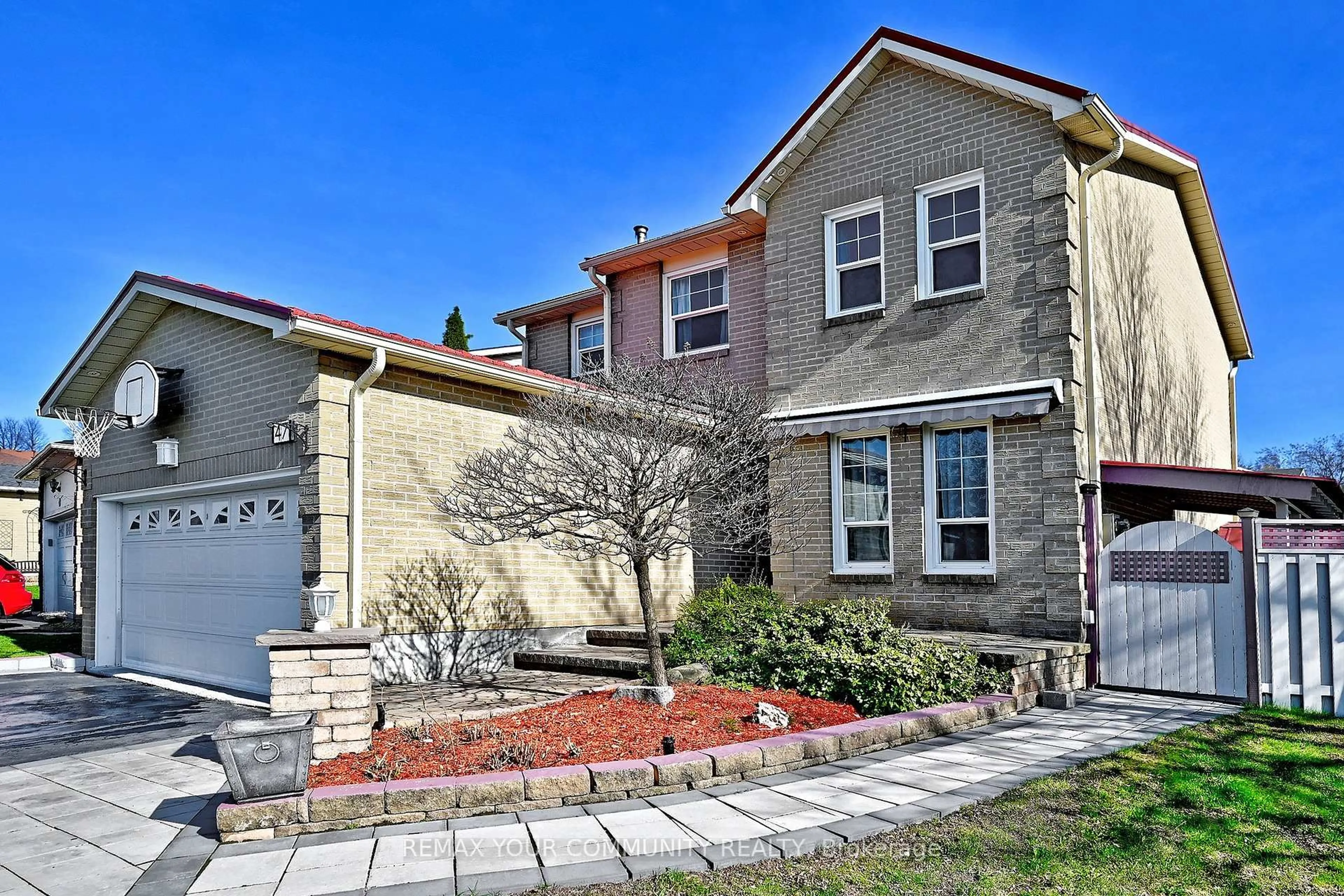 Home with brick exterior material, street for 47 Reed Dr, Ajax Ontario L1S 5S2