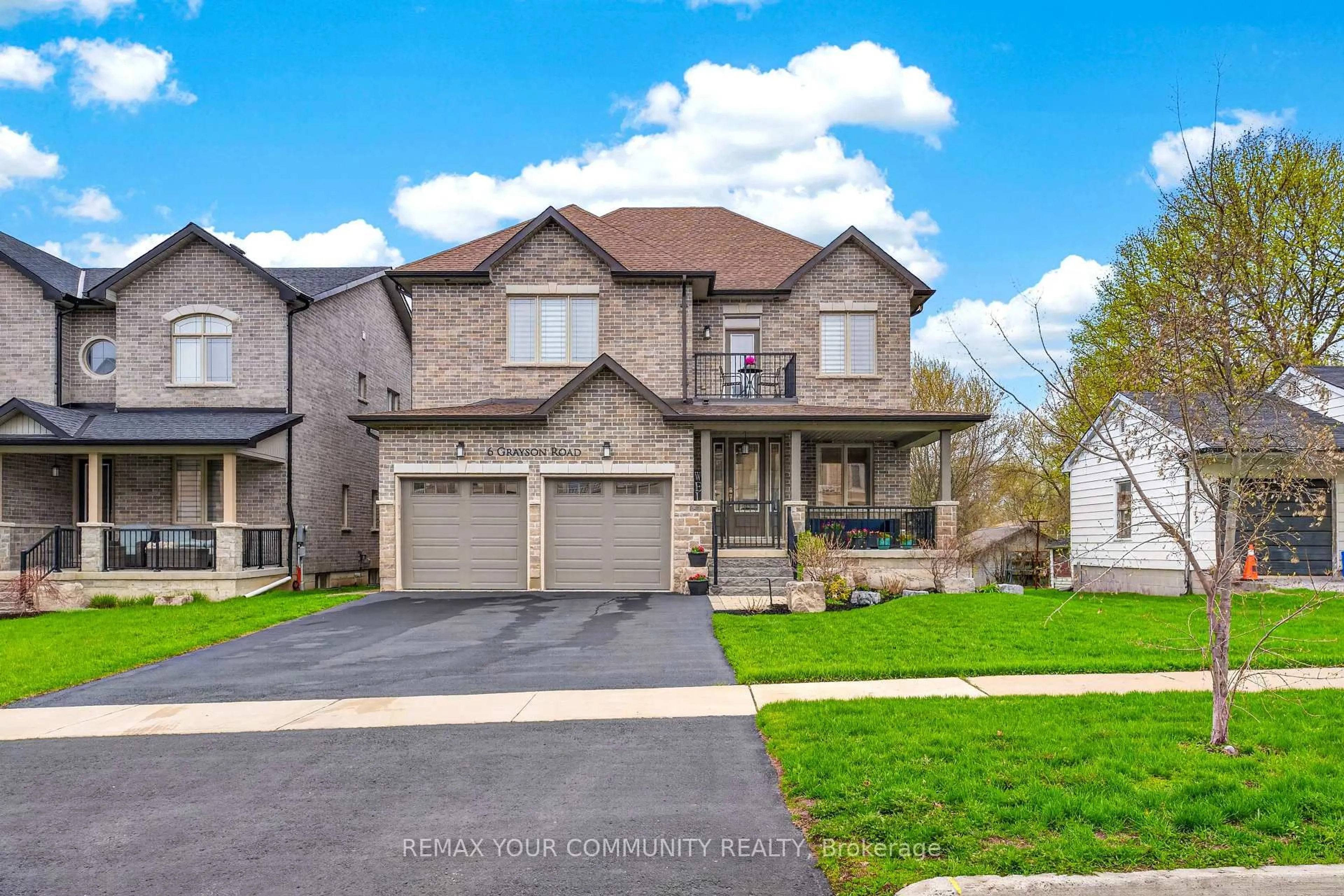 Home with brick exterior material, street for 6 Grayson Rd, Ajax Ontario L1Z 1E4