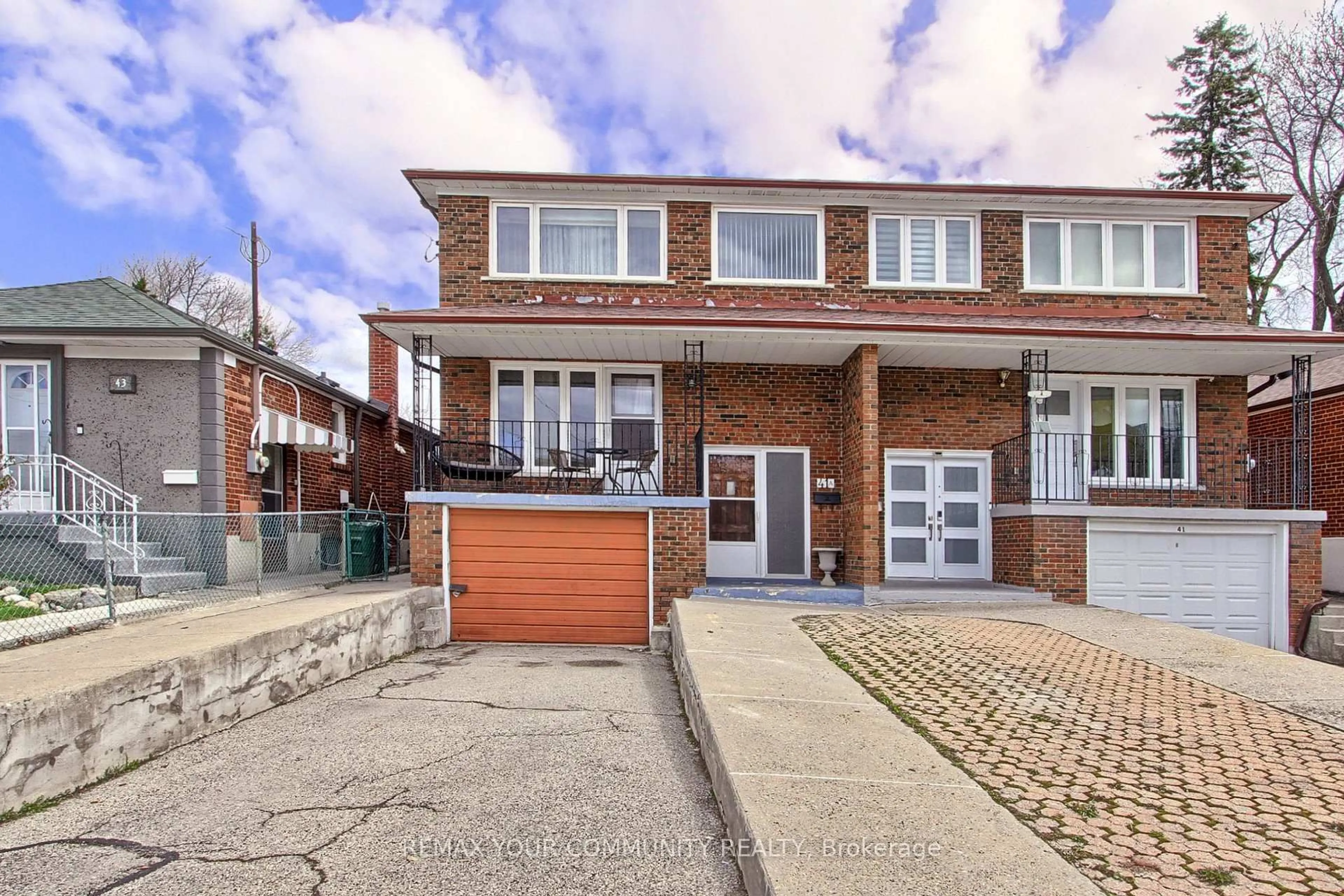 Home with brick exterior material, street for 41A North Edgely Ave, Toronto Ontario M1K 1T5