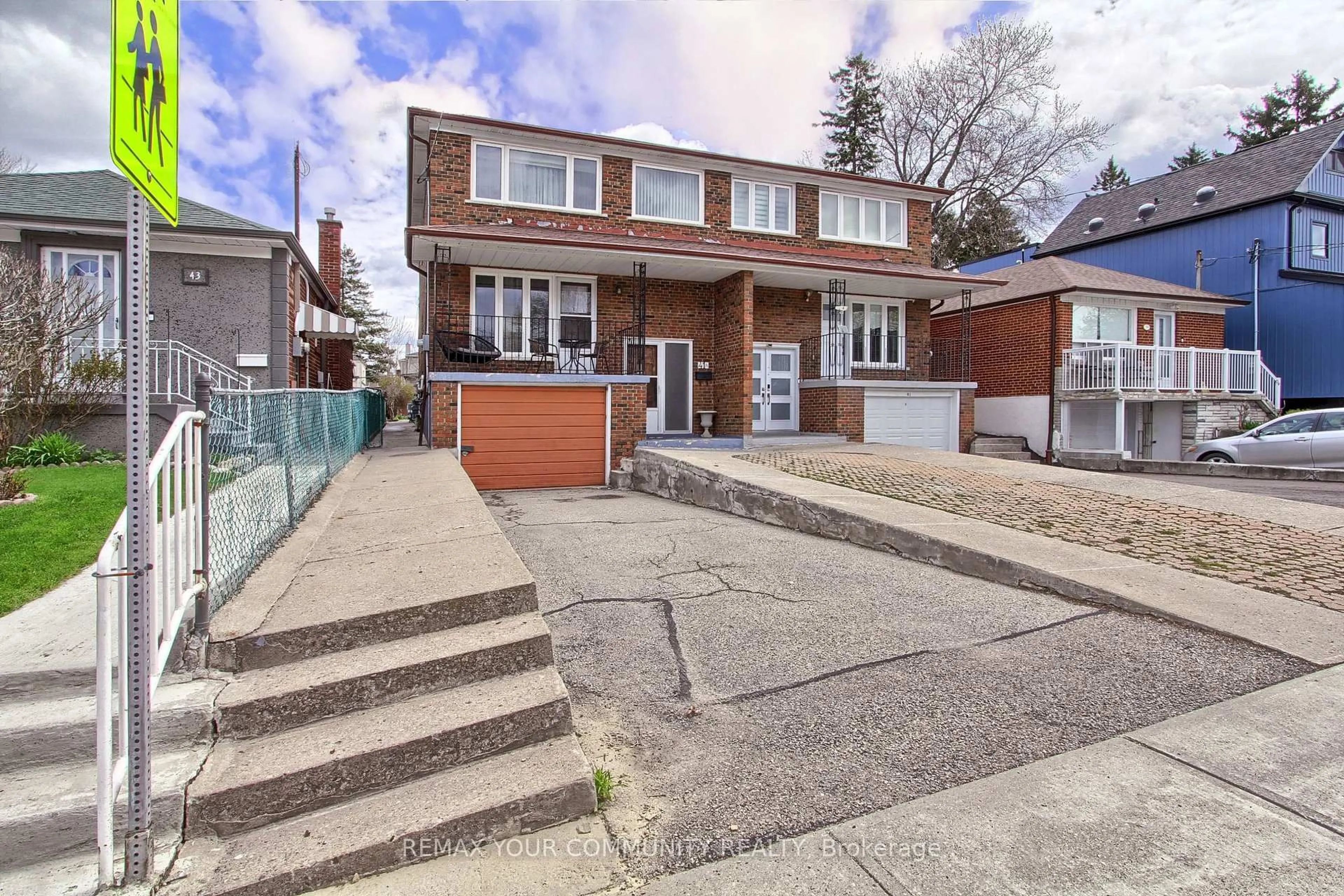 Home with brick exterior material, street for 41A North Edgely Ave, Toronto Ontario M1K 1T5