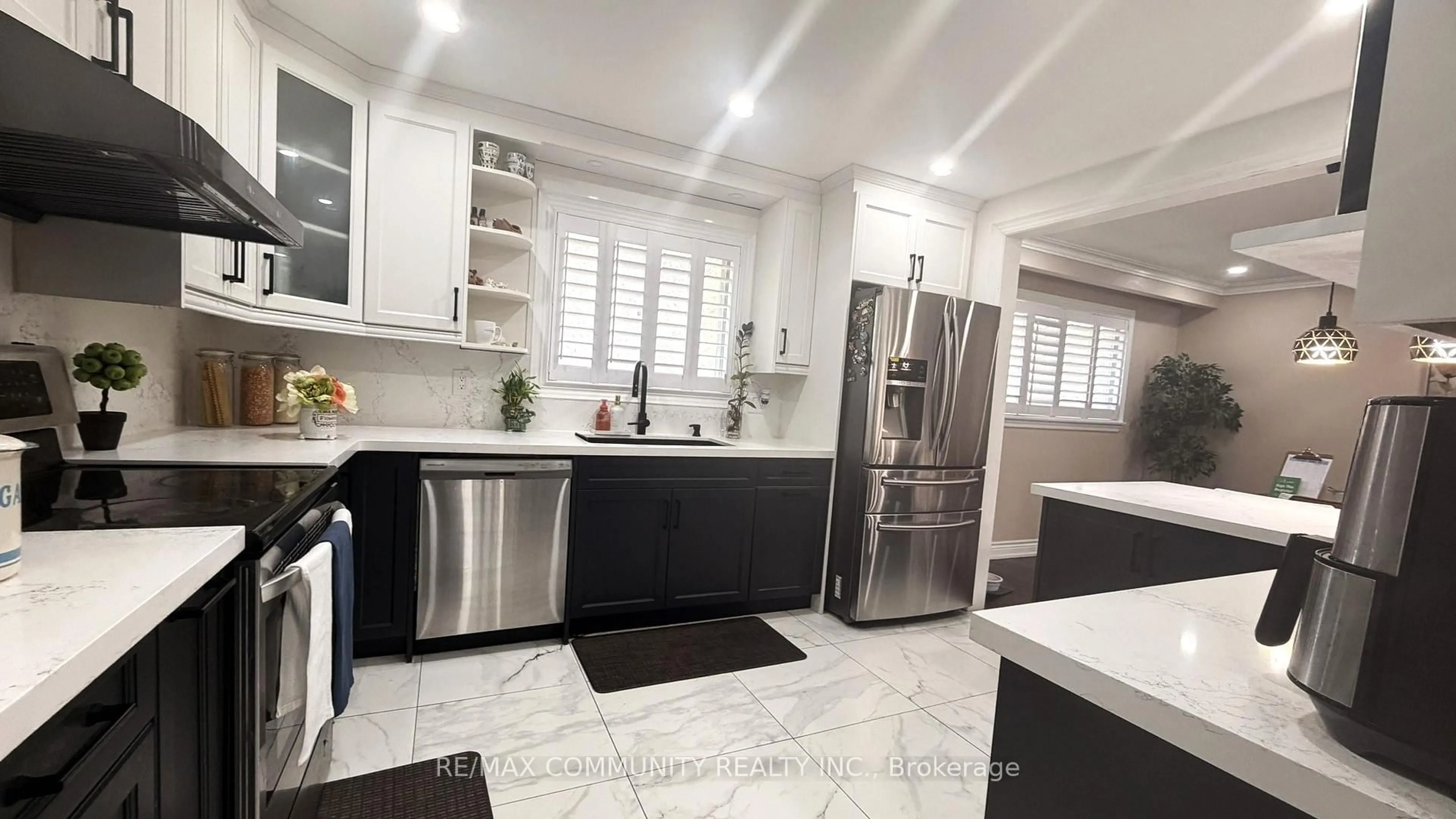 Contemporary kitchen, ceramic/tile floor for 4396 Lawrence Ave, Toronto Ontario M1E 2T5