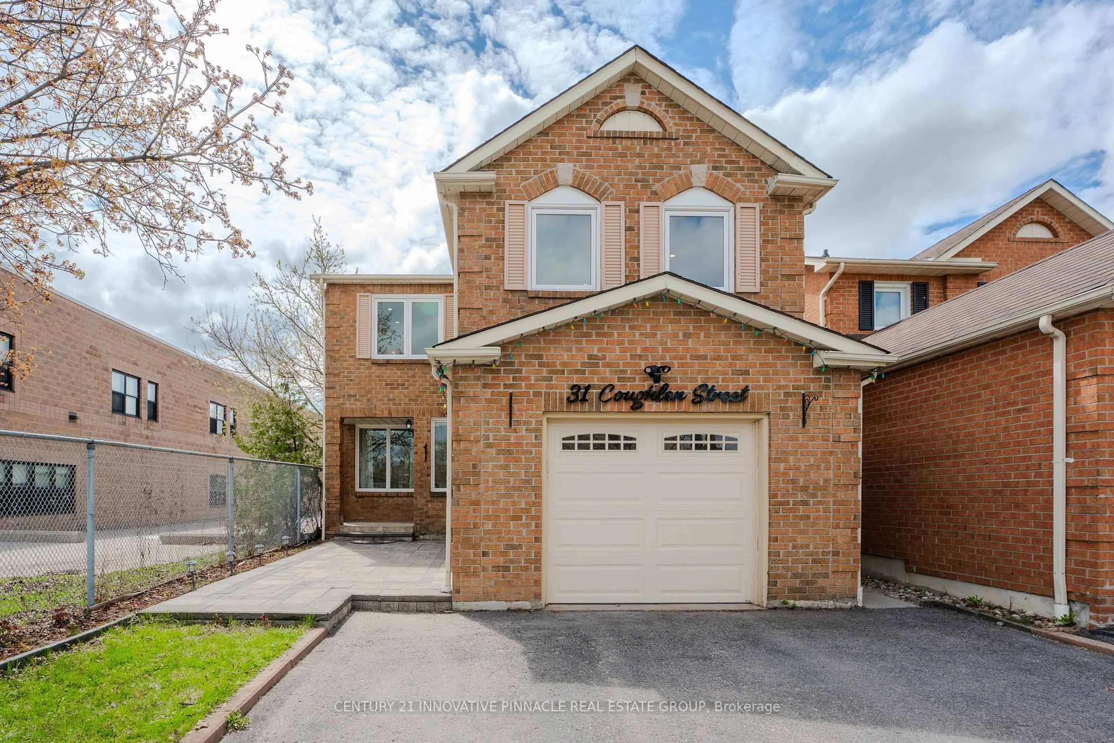 Home with brick exterior material, street for 31 Coughlen St, Ajax Ontario L1T 2M9