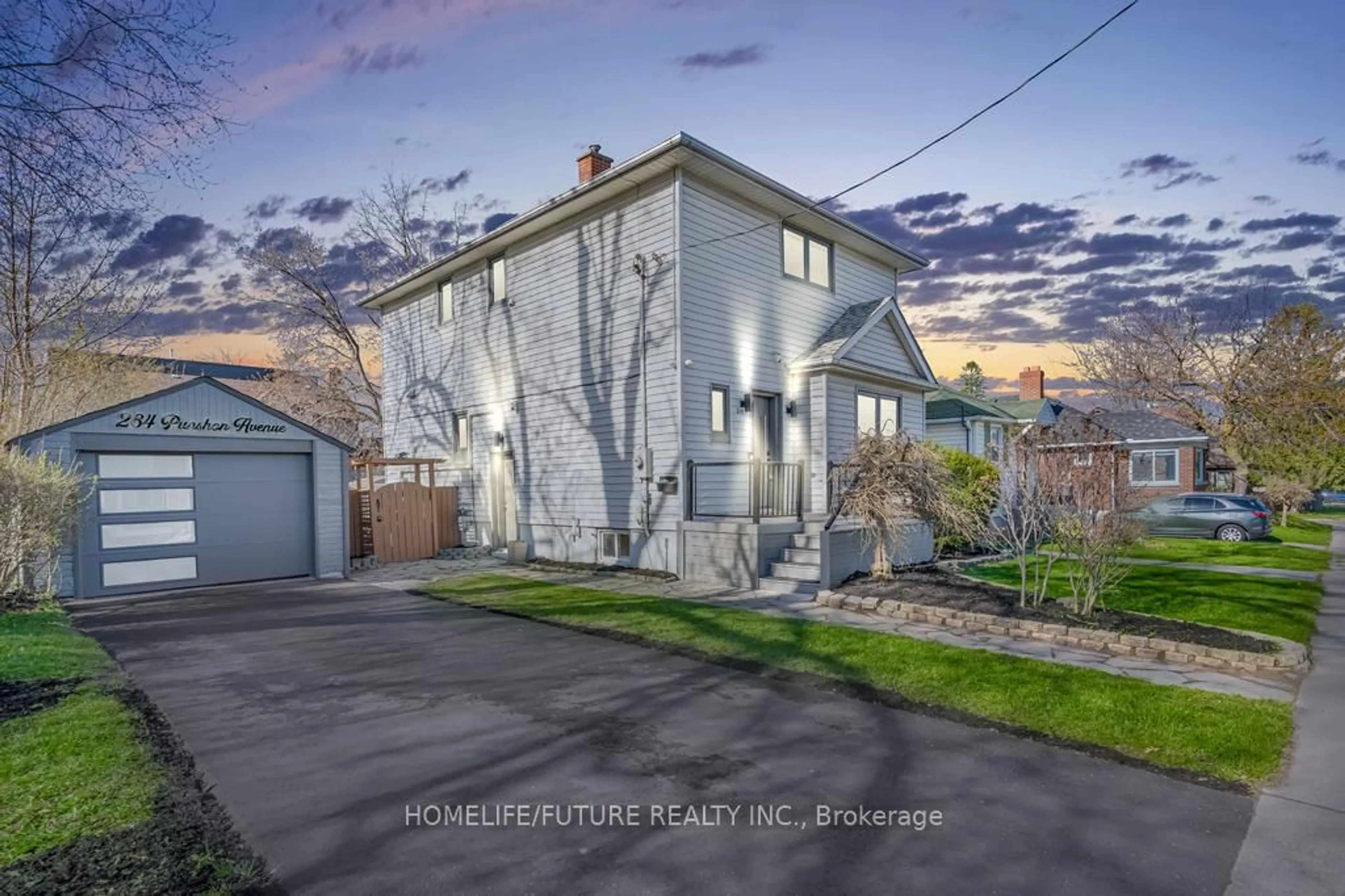 A pic from outside/outdoor area/front of a property/back of a property/a pic from drone, street for 264 Punshon Ave, Oshawa Ontario L1J 2M7