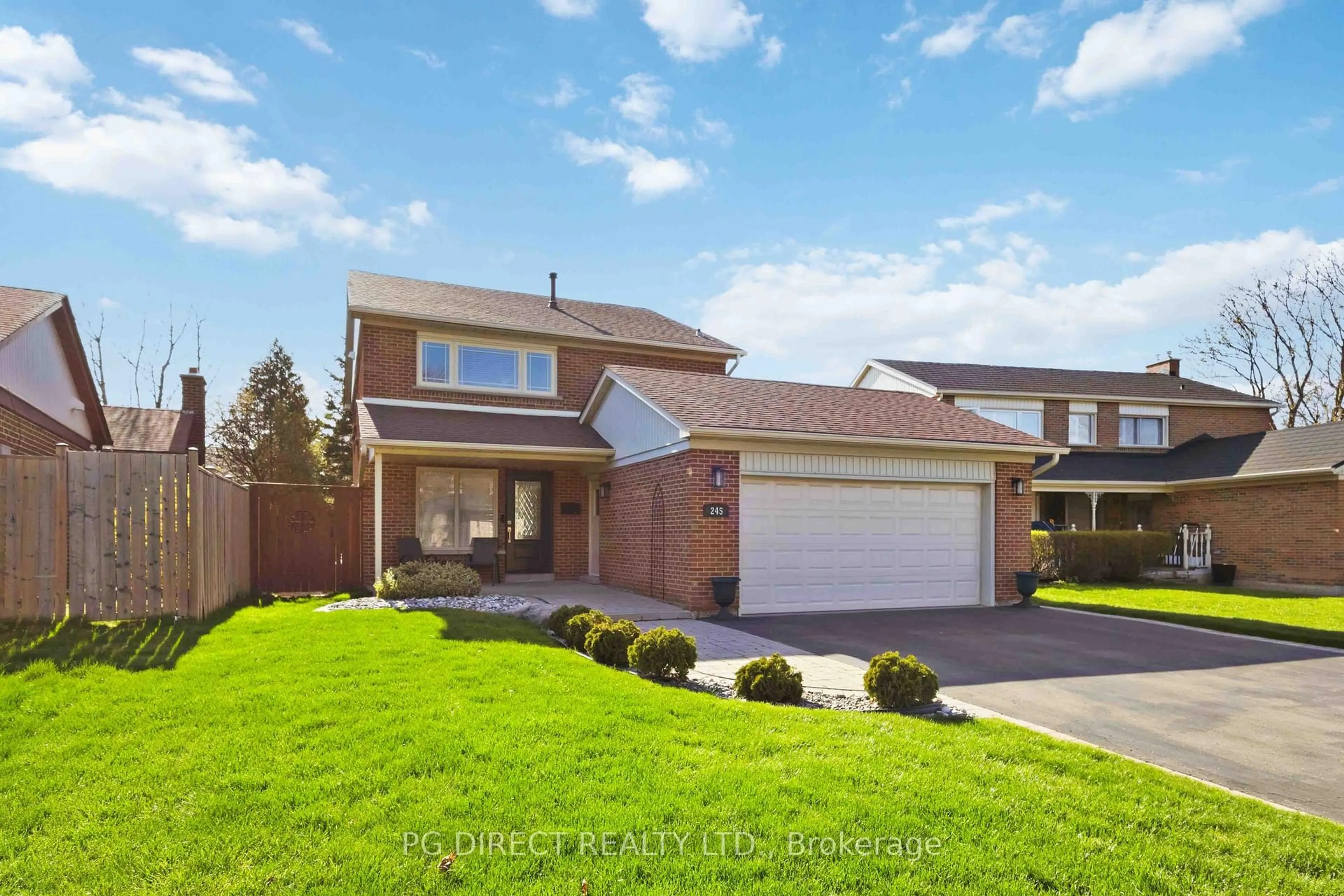 Home with brick exterior material, street for 245 Michael Blvd, Whitby Ontario L1N 6E5