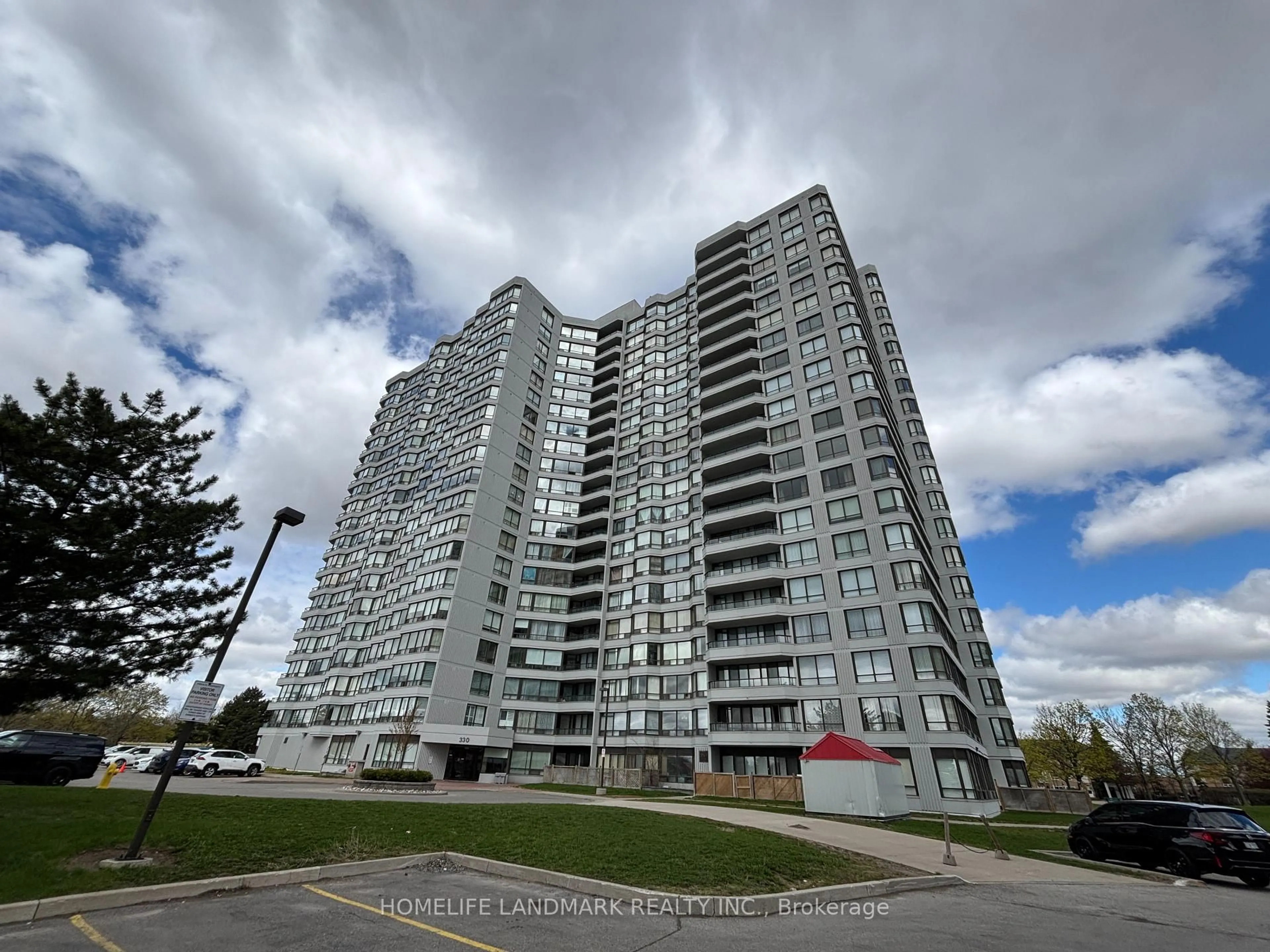 A pic from outside/outdoor area/front of a property/back of a property/a pic from drone, building for 330 Alton Towers Circ #1202, Toronto Ontario M1V 5H3