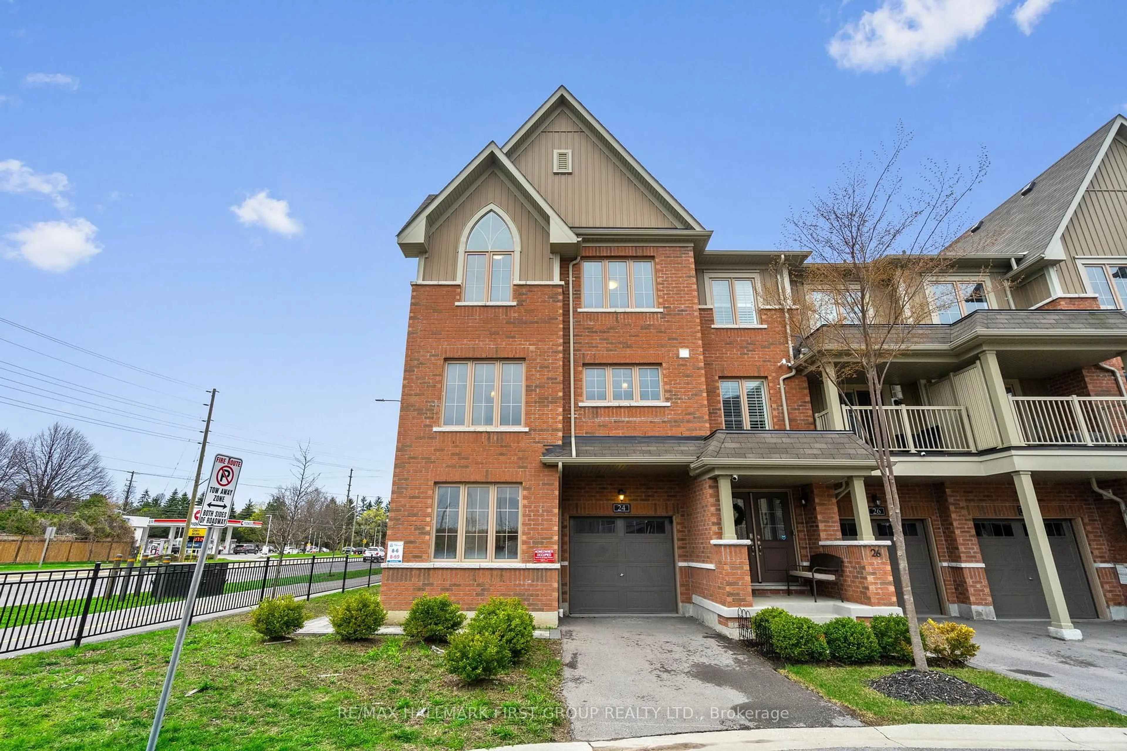 Home with brick exterior material, street for 24 Amulet Way, Whitby Ontario L1R 0R5