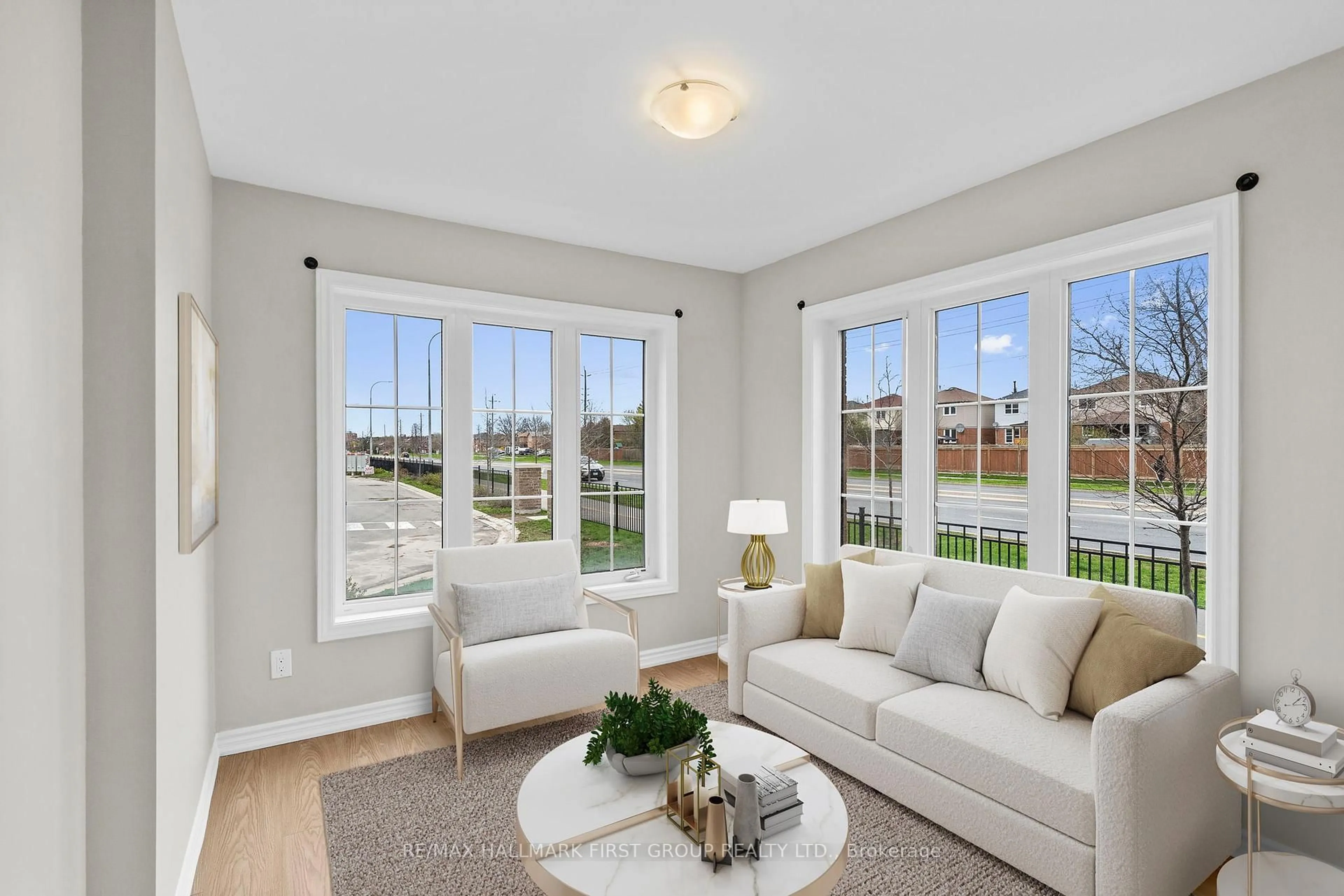 Living room with furniture, unknown for 24 Amulet Way, Whitby Ontario L1R 0R5