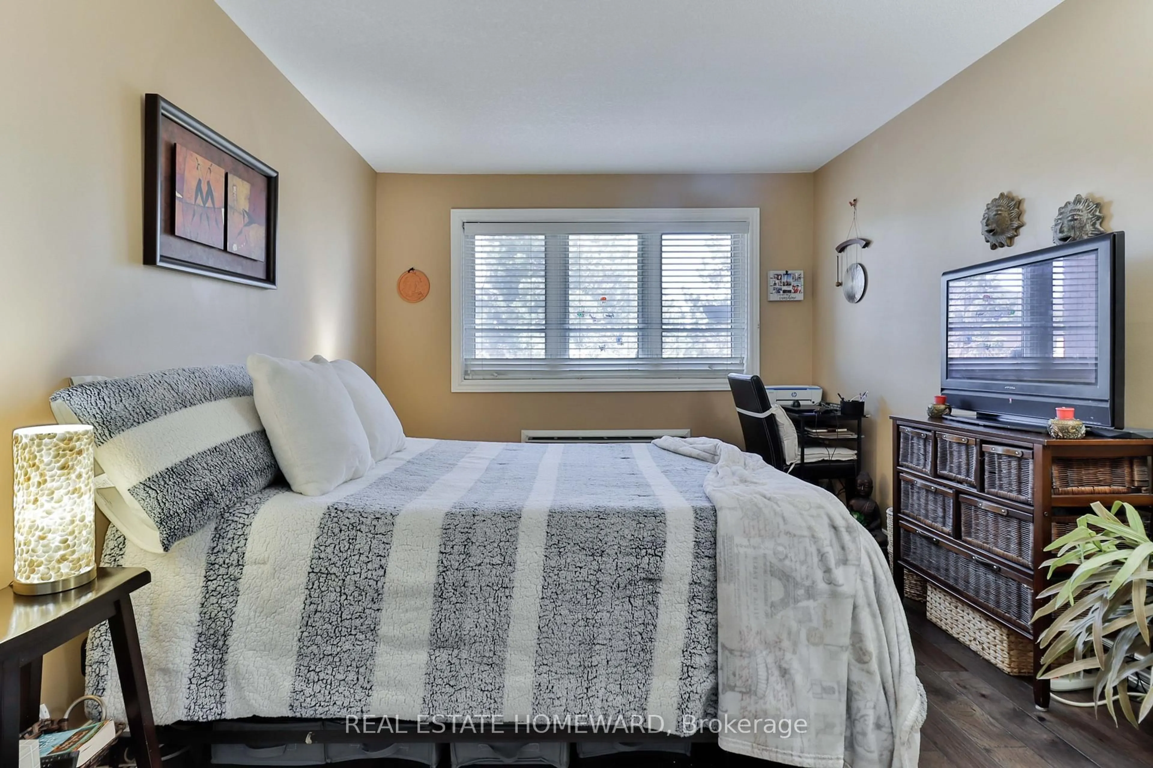 Bedroom with bed, unknown for 195 Lake Driveway West #304, Ajax Ontario L1S 7H7