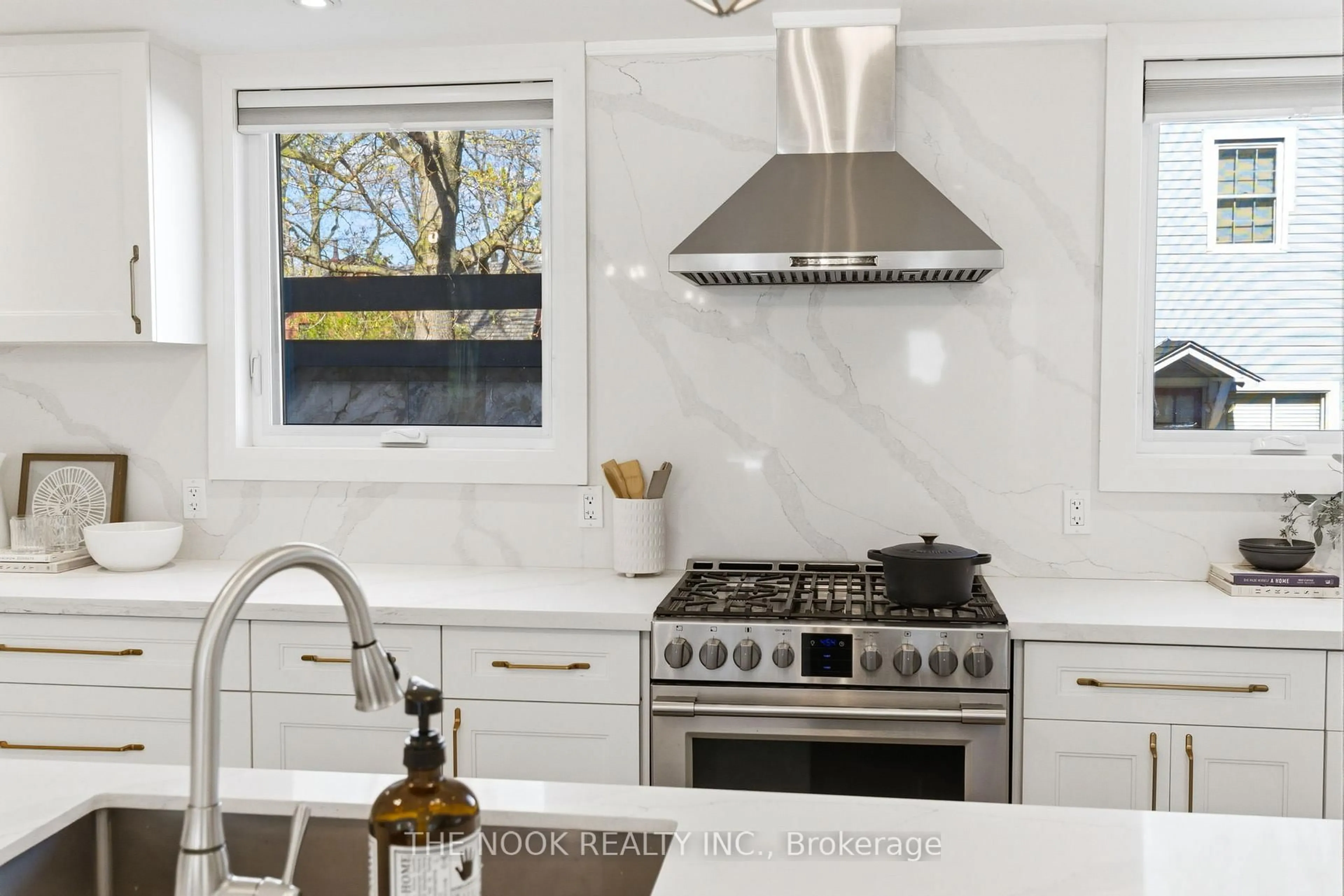 Contemporary kitchen, ceramic/tile floor for 201 Centre St, Whitby Ontario L1N 4S9