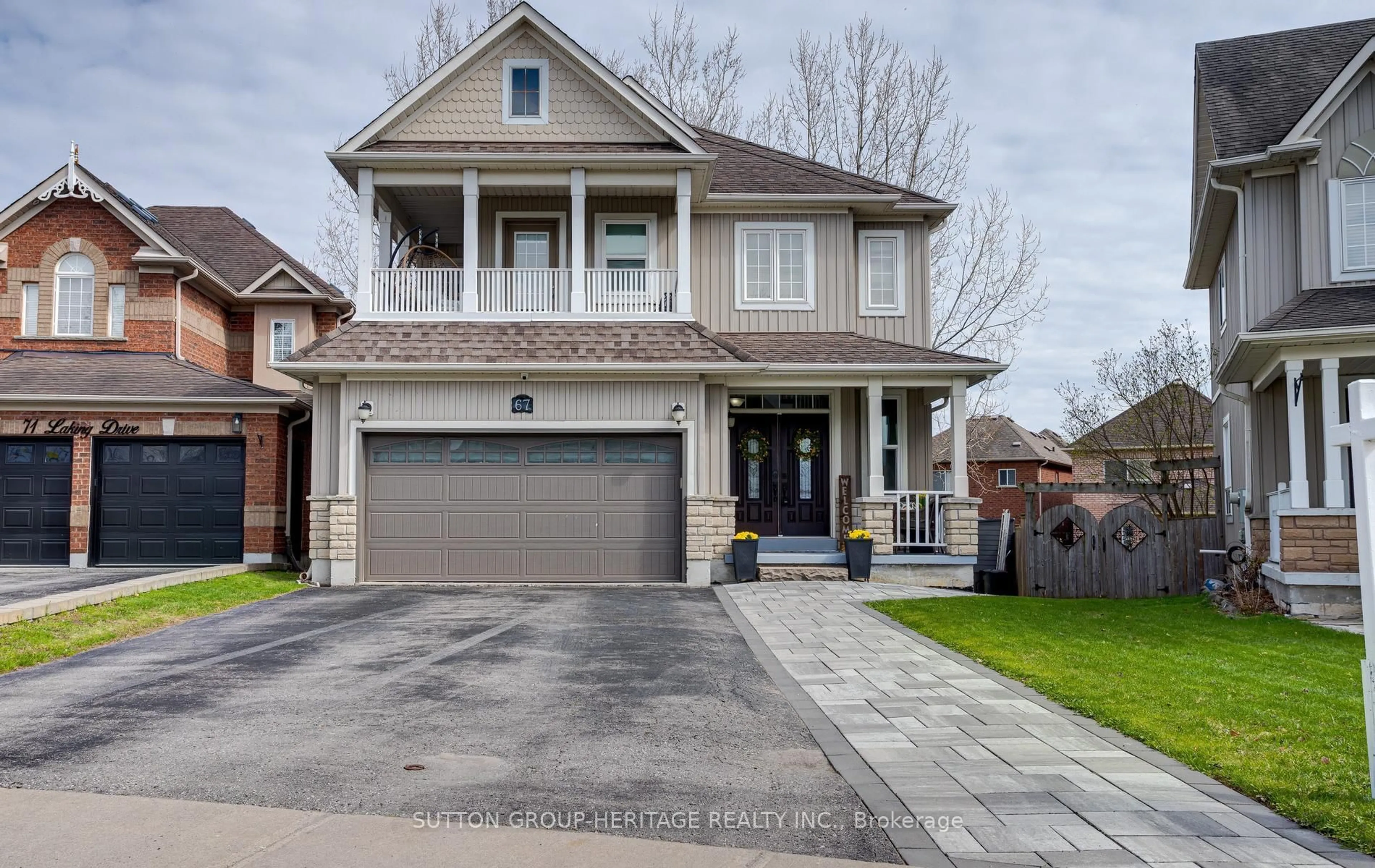 Home with brick exterior material, street for 67 Laking Dr, Clarington Ontario L1B 1P8