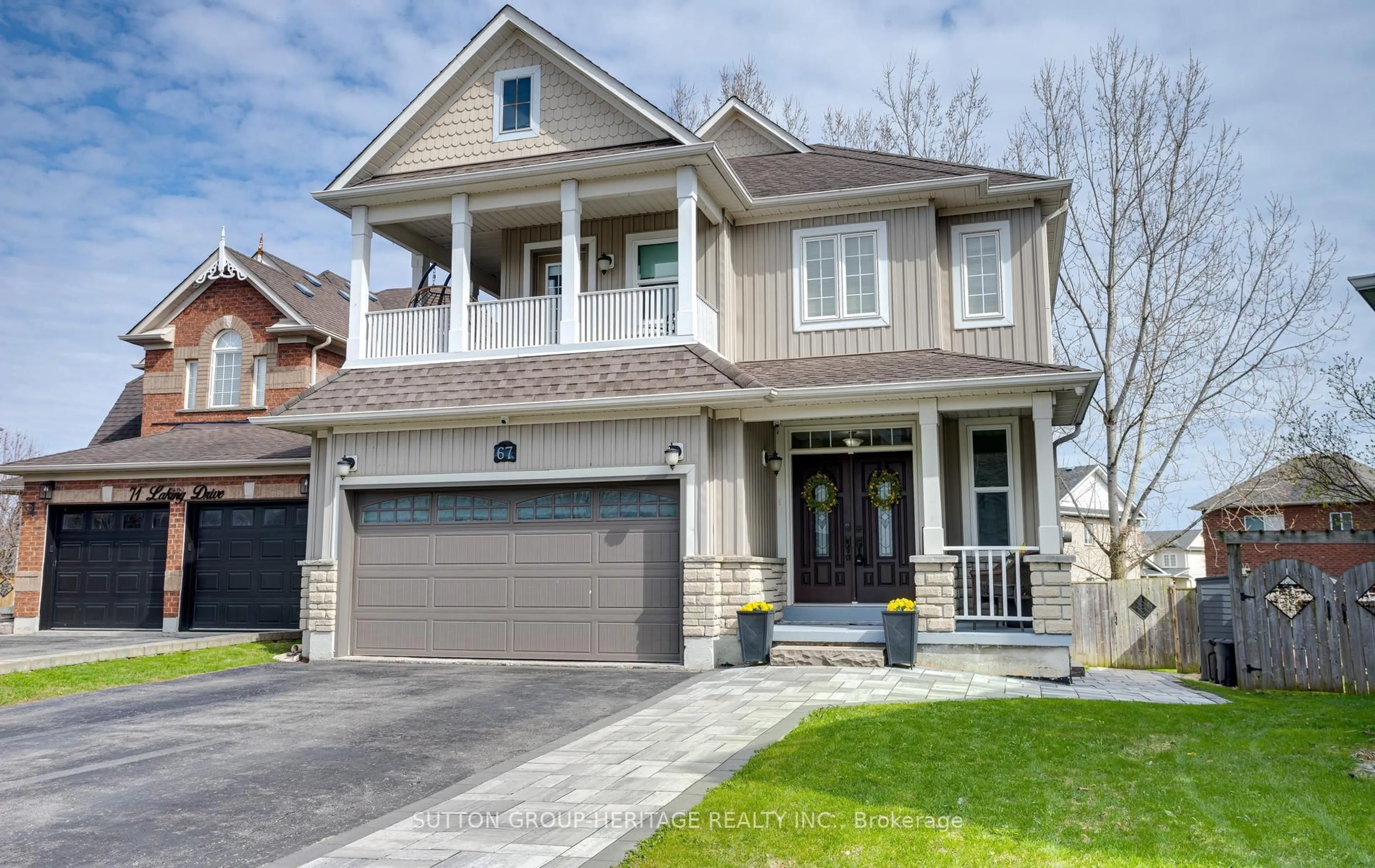 Home with brick exterior material, street for 67 Laking Dr, Clarington Ontario L1B 1P8