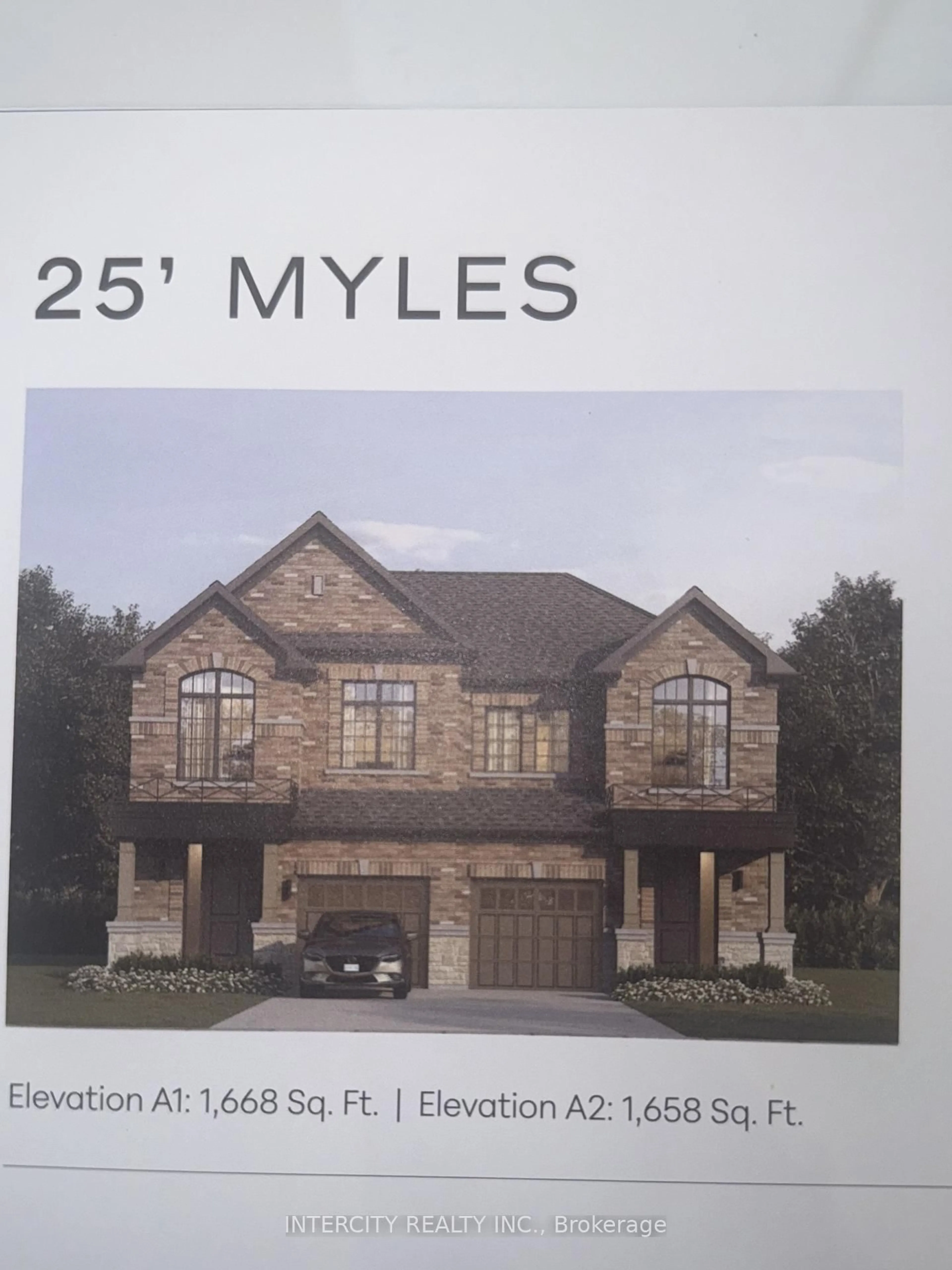 Home with brick exterior material, street for Lot 82R Michael Klein St, Whitby Ontario L1M 1Z5
