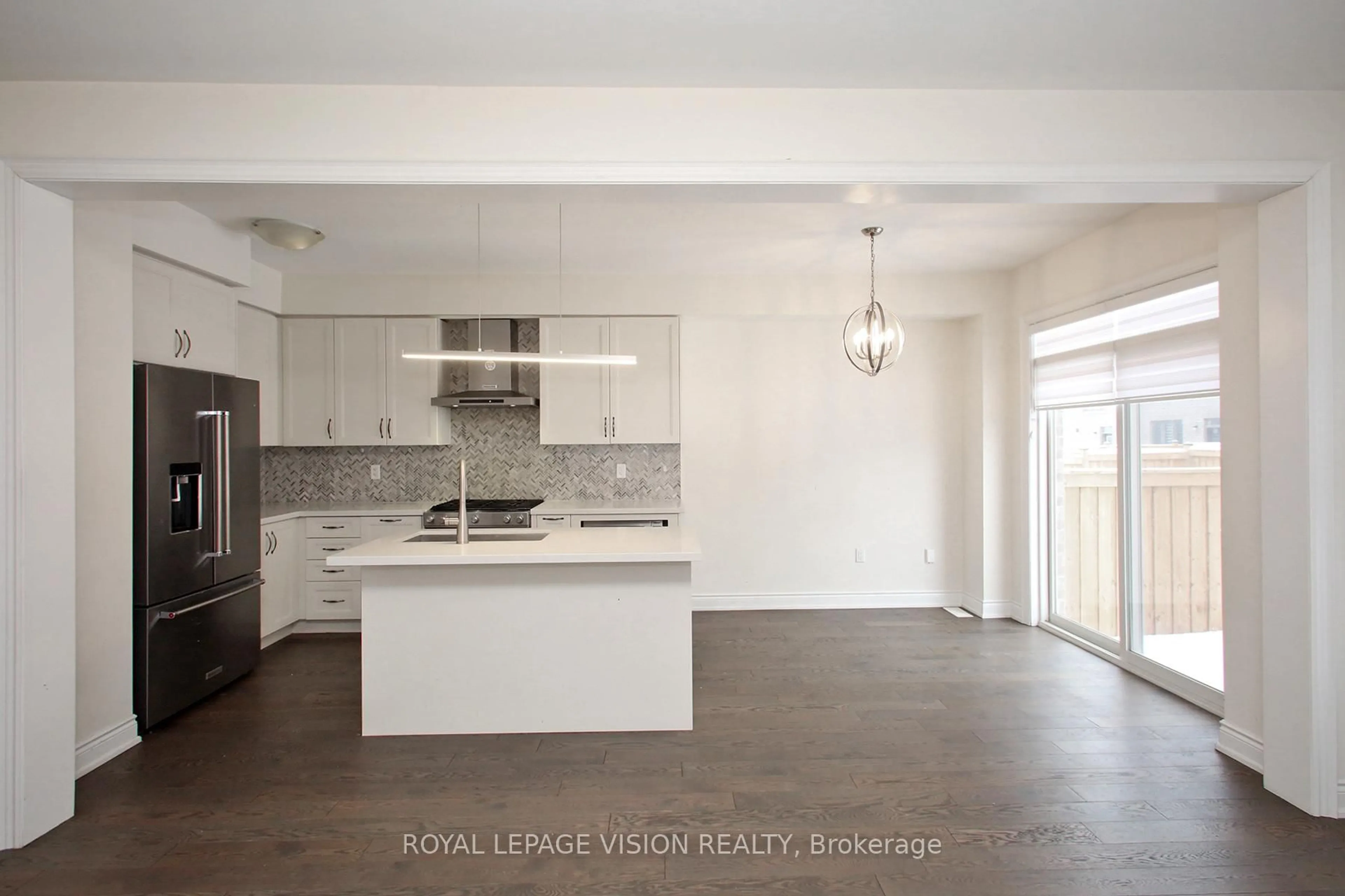 Open concept kitchen, ceramic/tile floor for 67 Ogston Cres, Whitby Ontario L1P 0H2