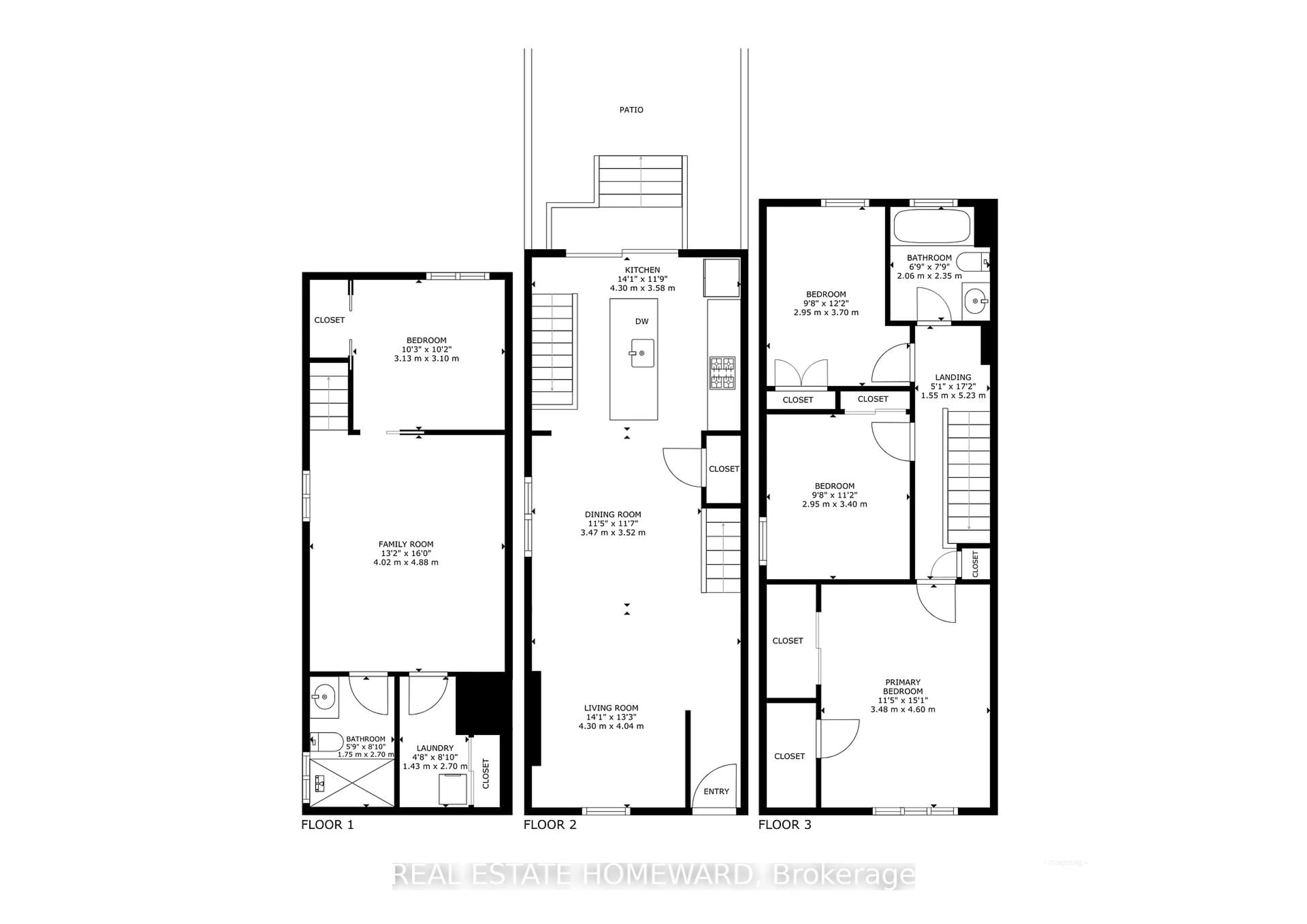 Floor plan for 148 Mountjoy Ave, Toronto Ontario M4J 1K2