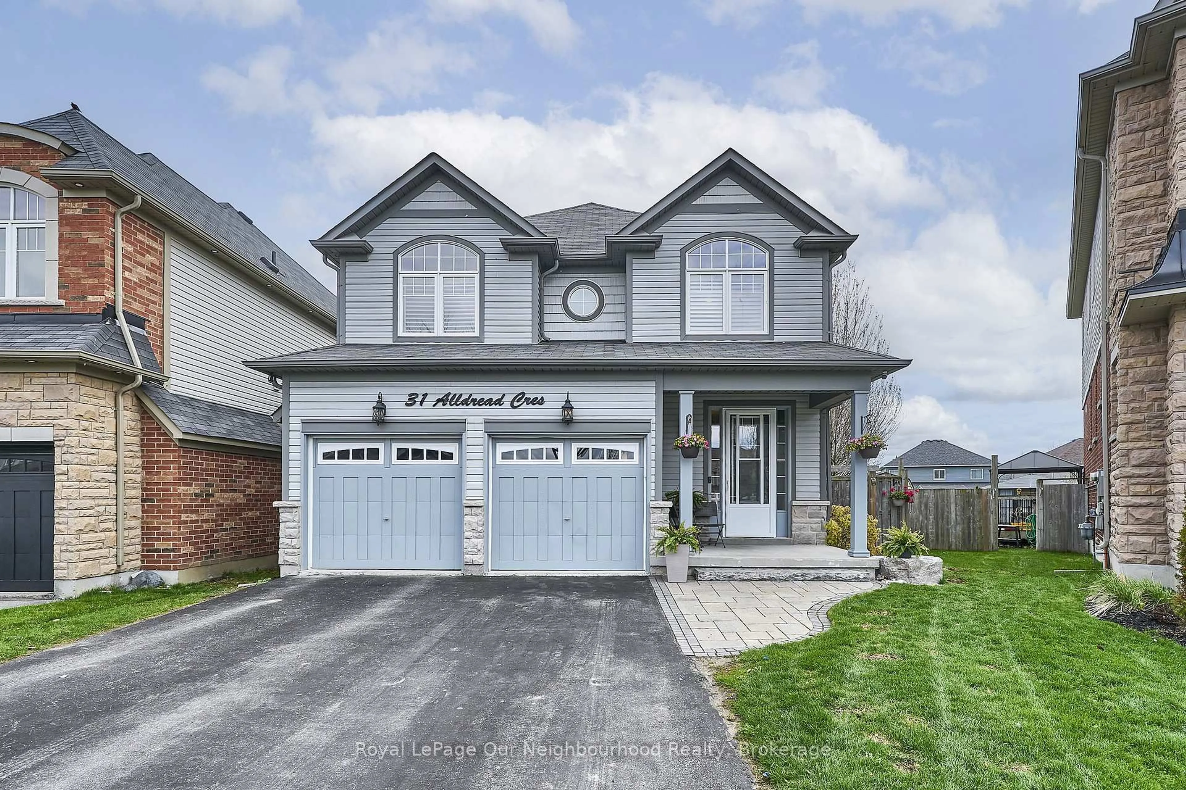 Home with brick exterior material, street for 31 Alldread Cres, Clarington Ontario L1B 0C2