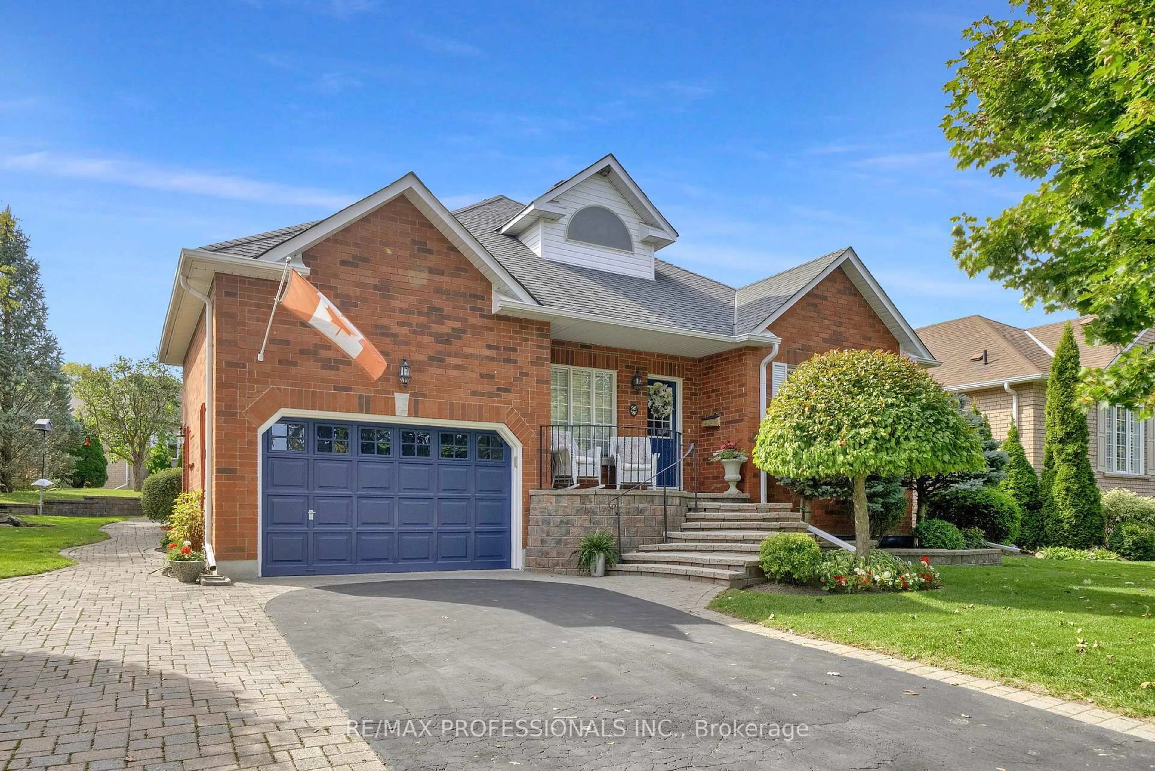 Home with brick exterior material, street for 96 Waterbury Cres, Scugog Ontario L9L 1S2
