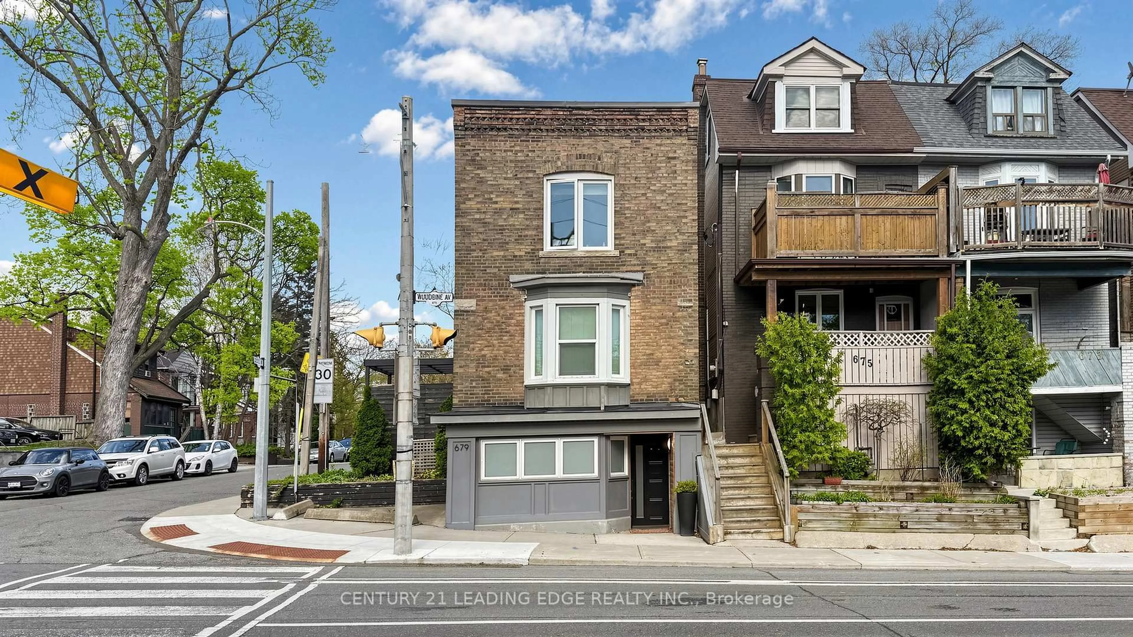 Home with brick exterior material, street for 679 WOODBINE Ave, Toronto Ontario M4E 2J3