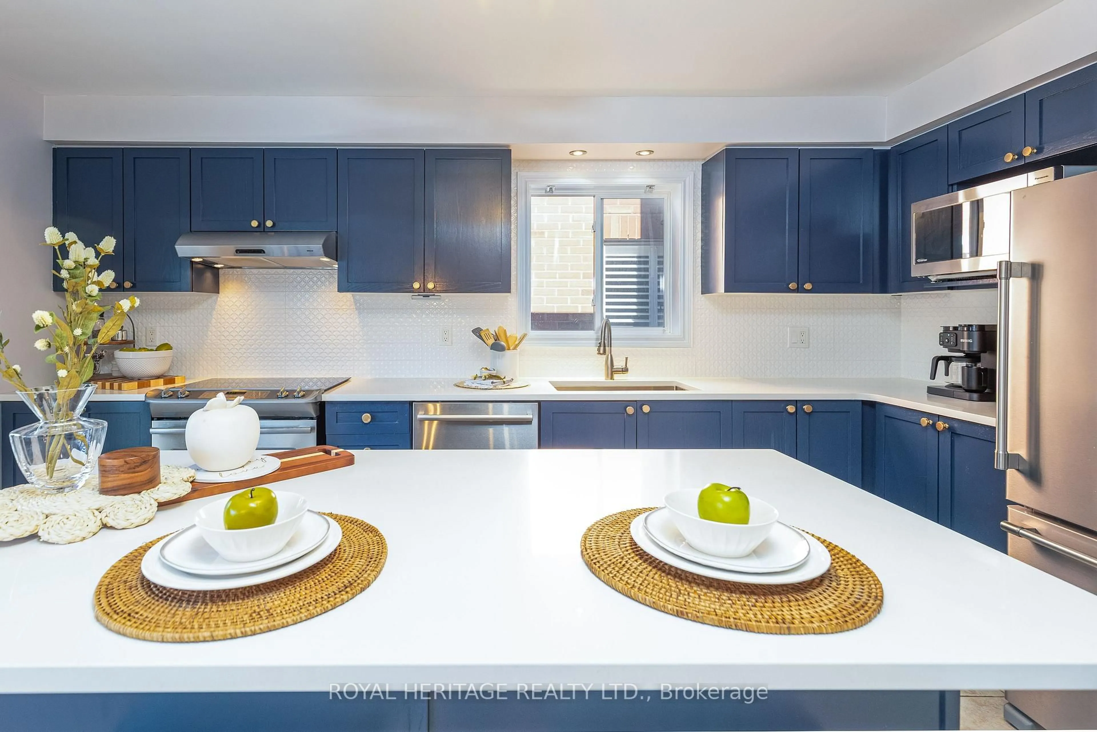 Contemporary kitchen, ceramic/tile floor for 24 O'Leary Dr, Ajax Ontario L1Z 1M6
