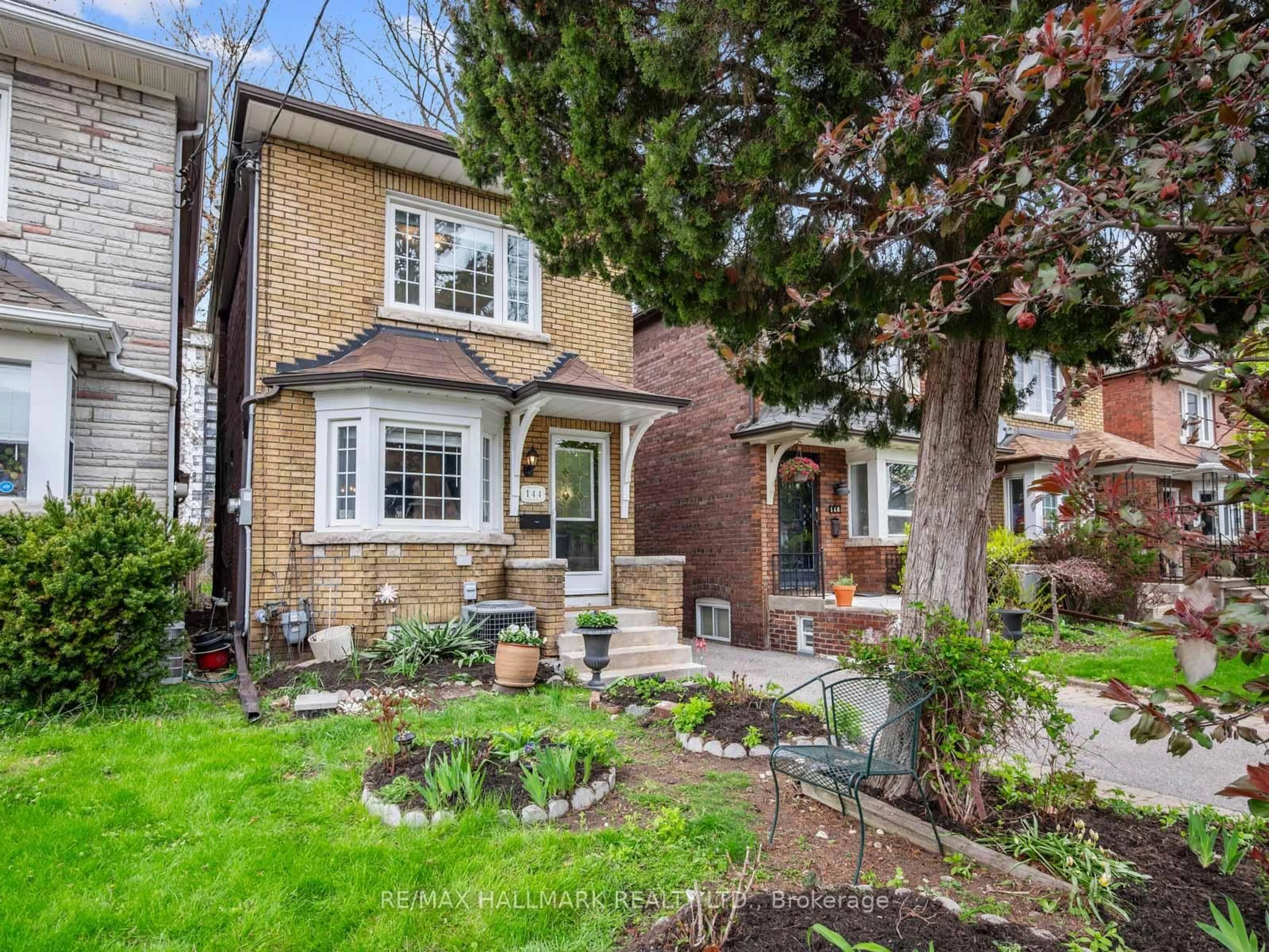 Home with brick exterior material, street for 144 Floyd Ave, Toronto Ontario M4K 2B7