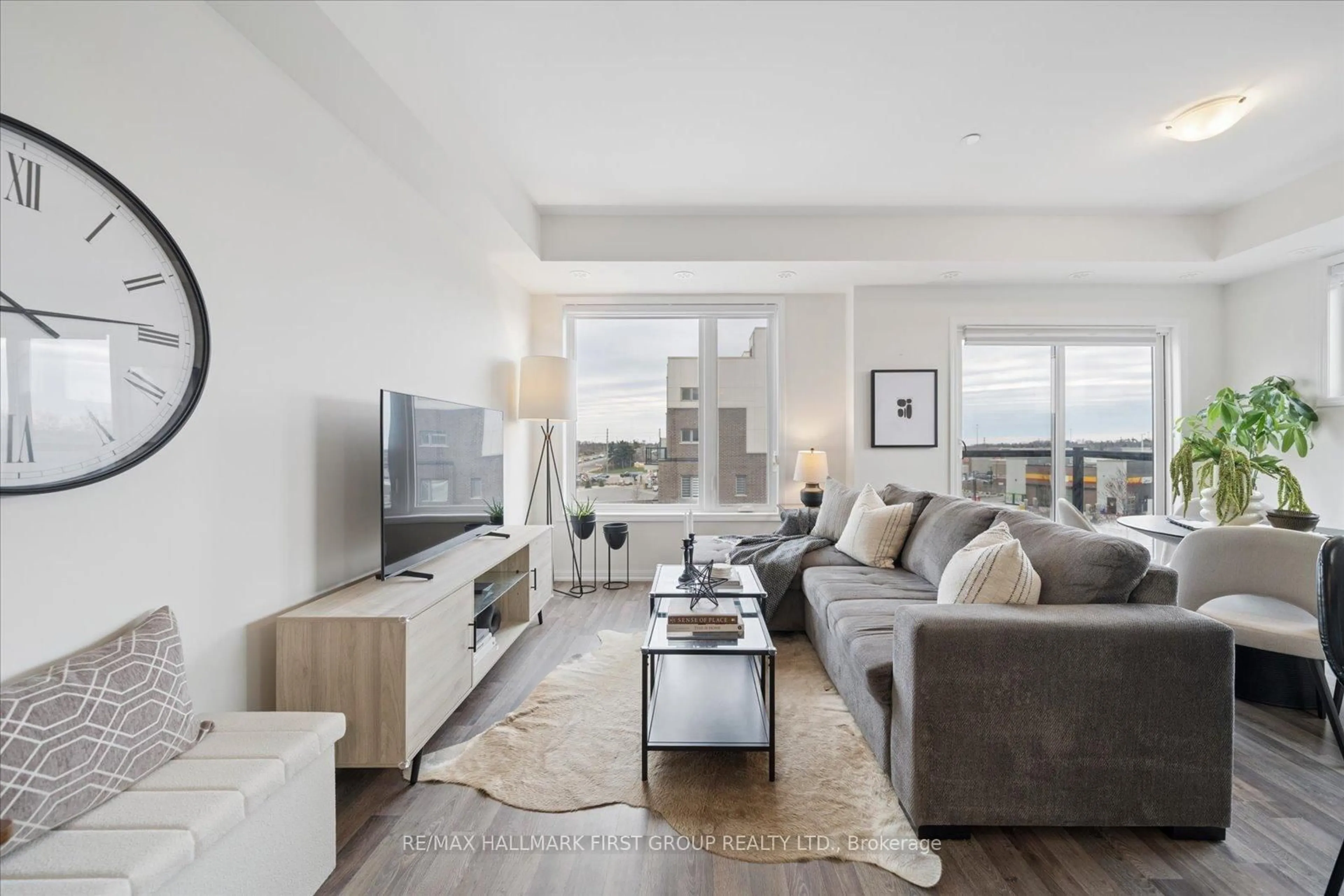 Living room with furniture, unknown for 1460 Whites Rd #224, Pickering Ontario L1V 0E8