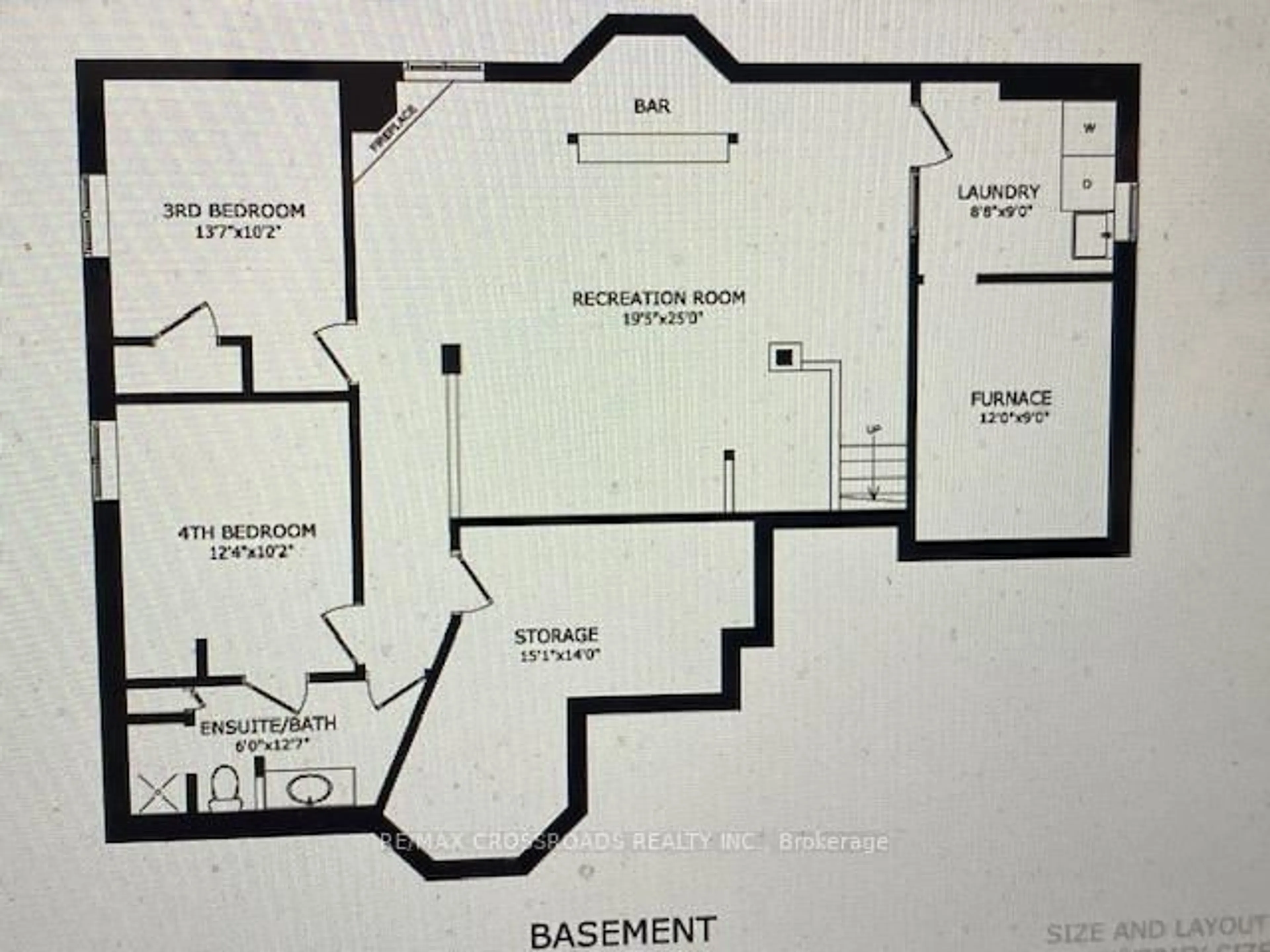 Floor plan for 484 Poplar Ave, Ajax Ontario L1S 1E8