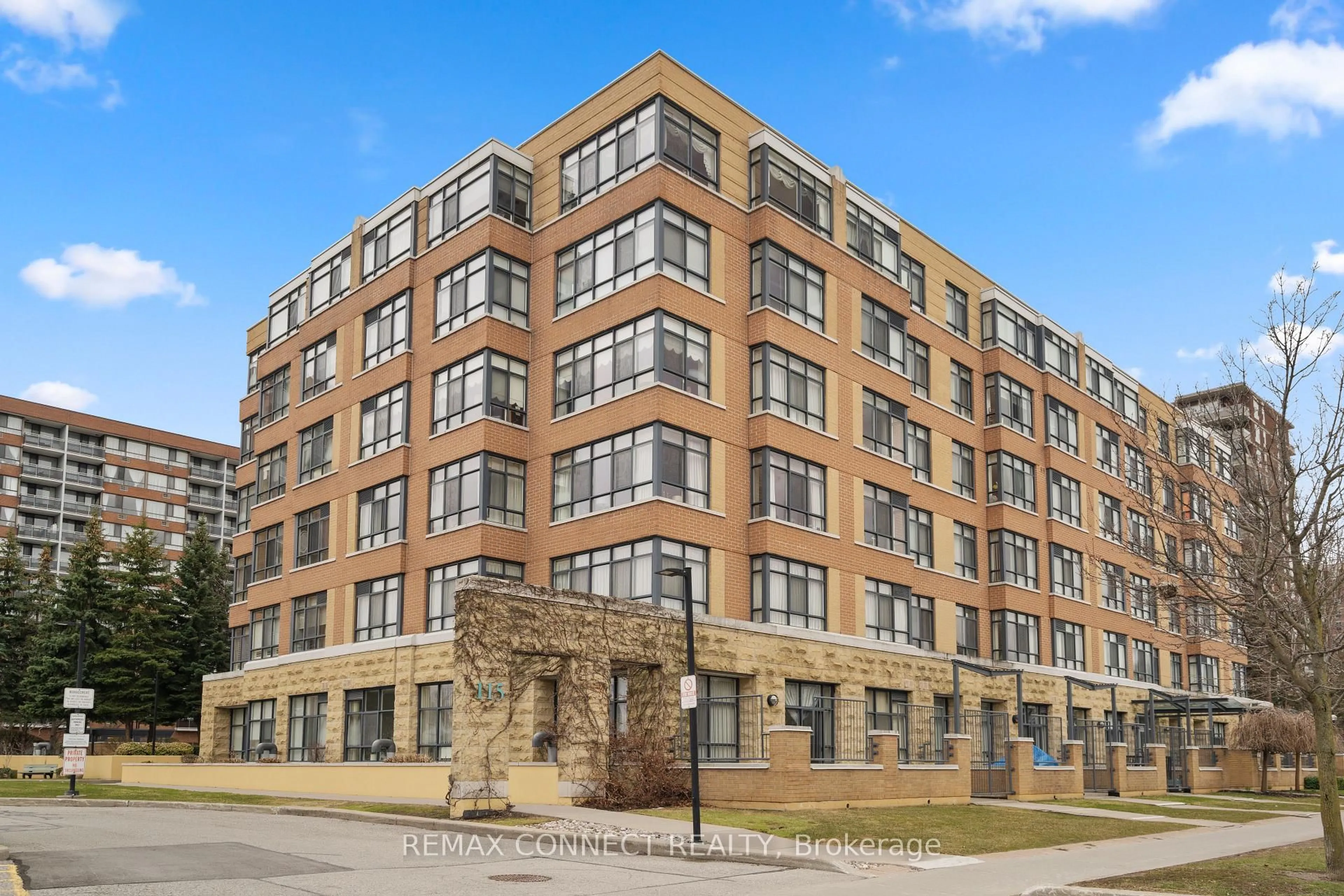 Home with brick exterior material, building for 115 Bonis Ave #109, Toronto Ontario M1T 3S4