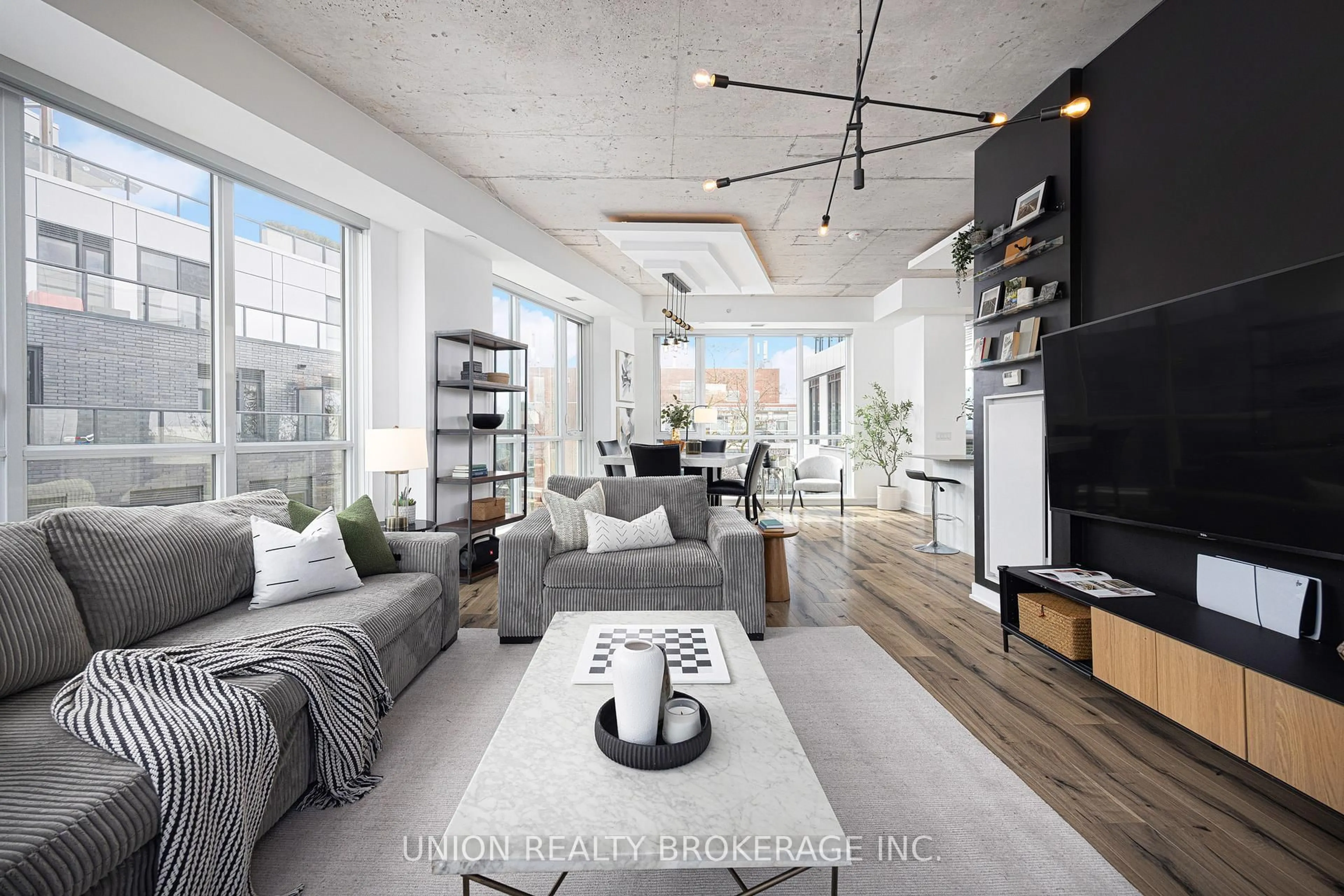 Living room with furniture, unknown for 630 Kingston Rd #PH 602, Toronto Ontario M4E 1P9