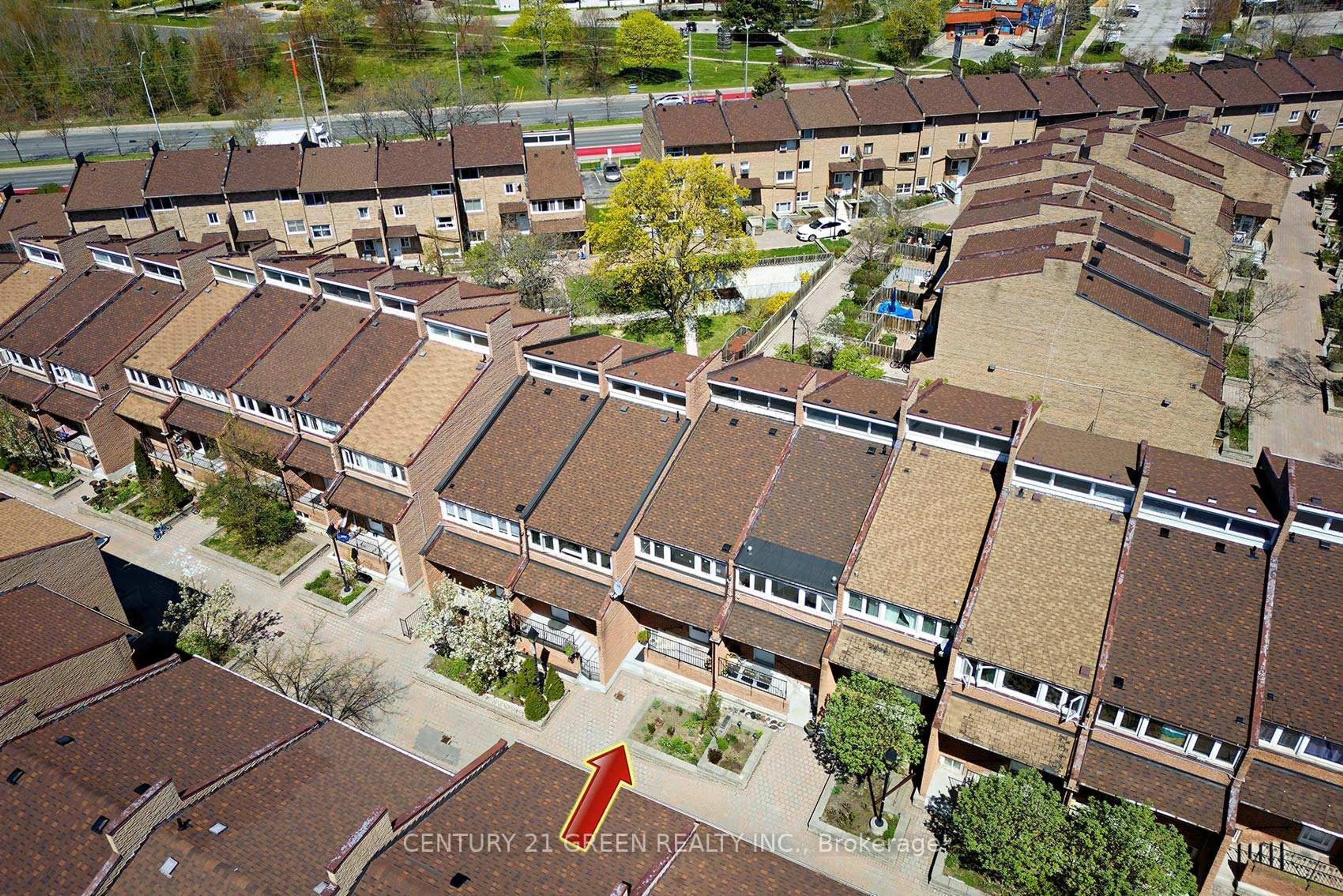 A pic from outside/outdoor area/front of a property/back of a property/a pic from drone, city buildings view from balcony for 50 Scarborough Golf Club Rd #190, Toronto Ontario M1M 3T5