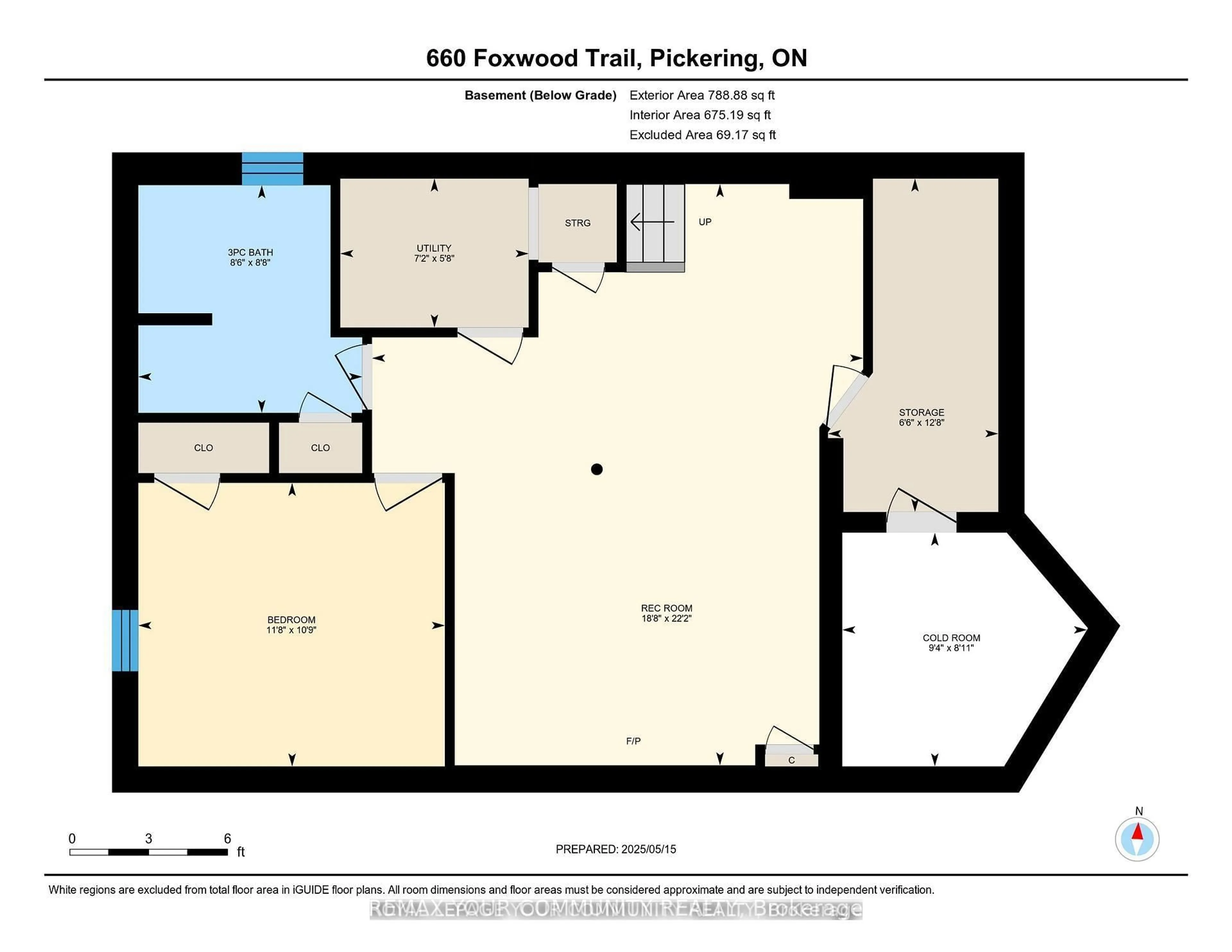 Floor plan for 660 Foxwood Tr, Pickering Ontario L1V 3X8