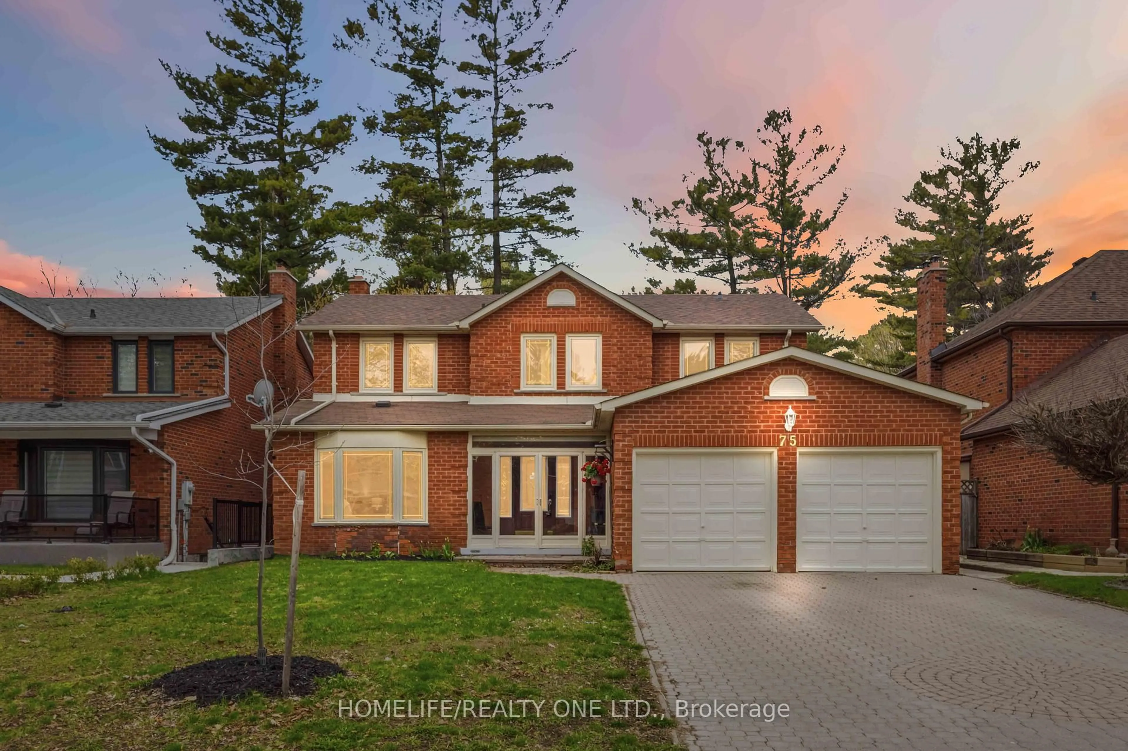 Home with brick exterior material, street for 75 Windrush Tr, Toronto Ontario M1C 3Z9