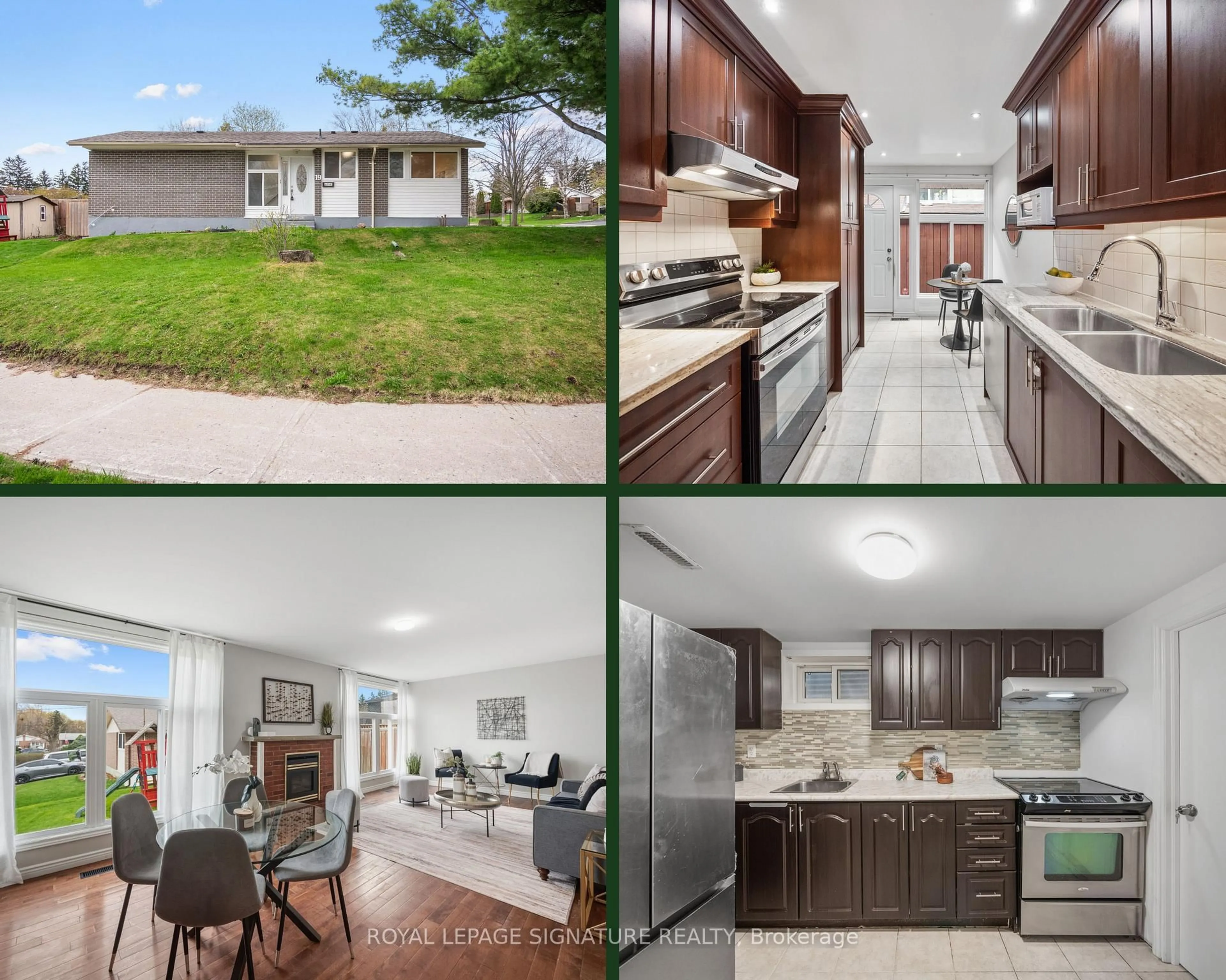 Open concept kitchen, ceramic/tile floor for 19 Shoreland Cres, Toronto Ontario M1G 1M4