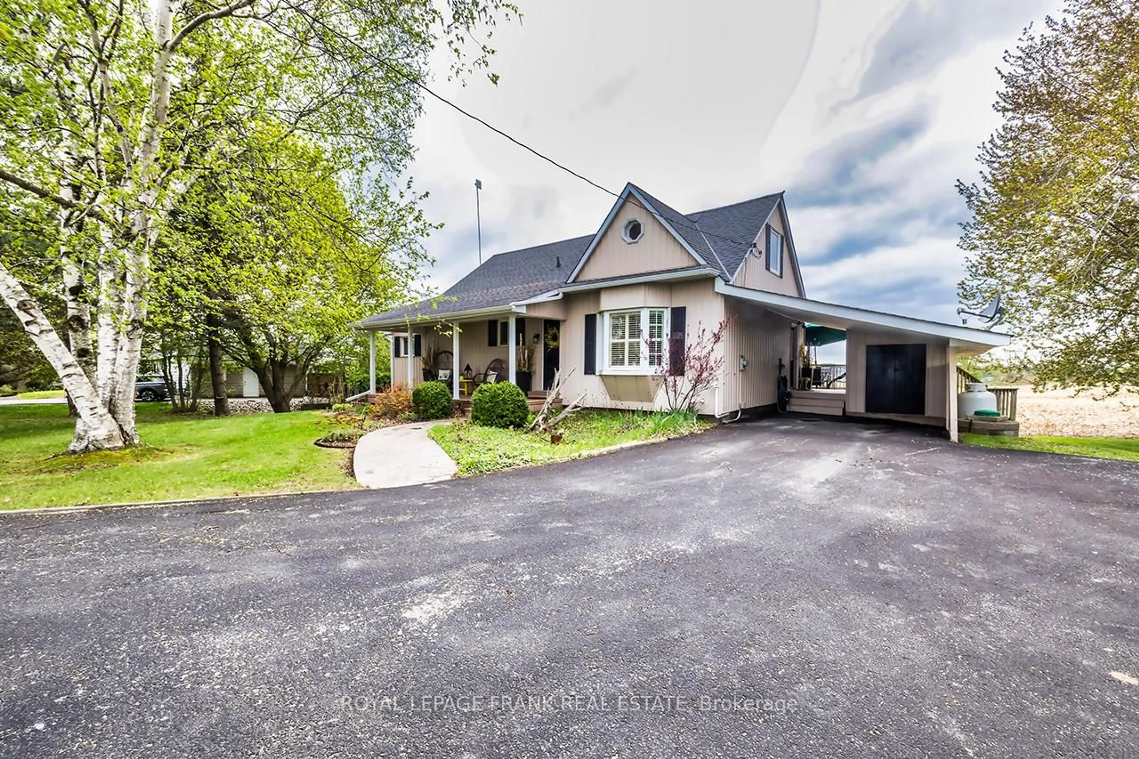 A pic from outside/outdoor area/front of a property/back of a property/a pic from drone, street for 1361 Highway 7A, Scugog Ontario L9L 1B5