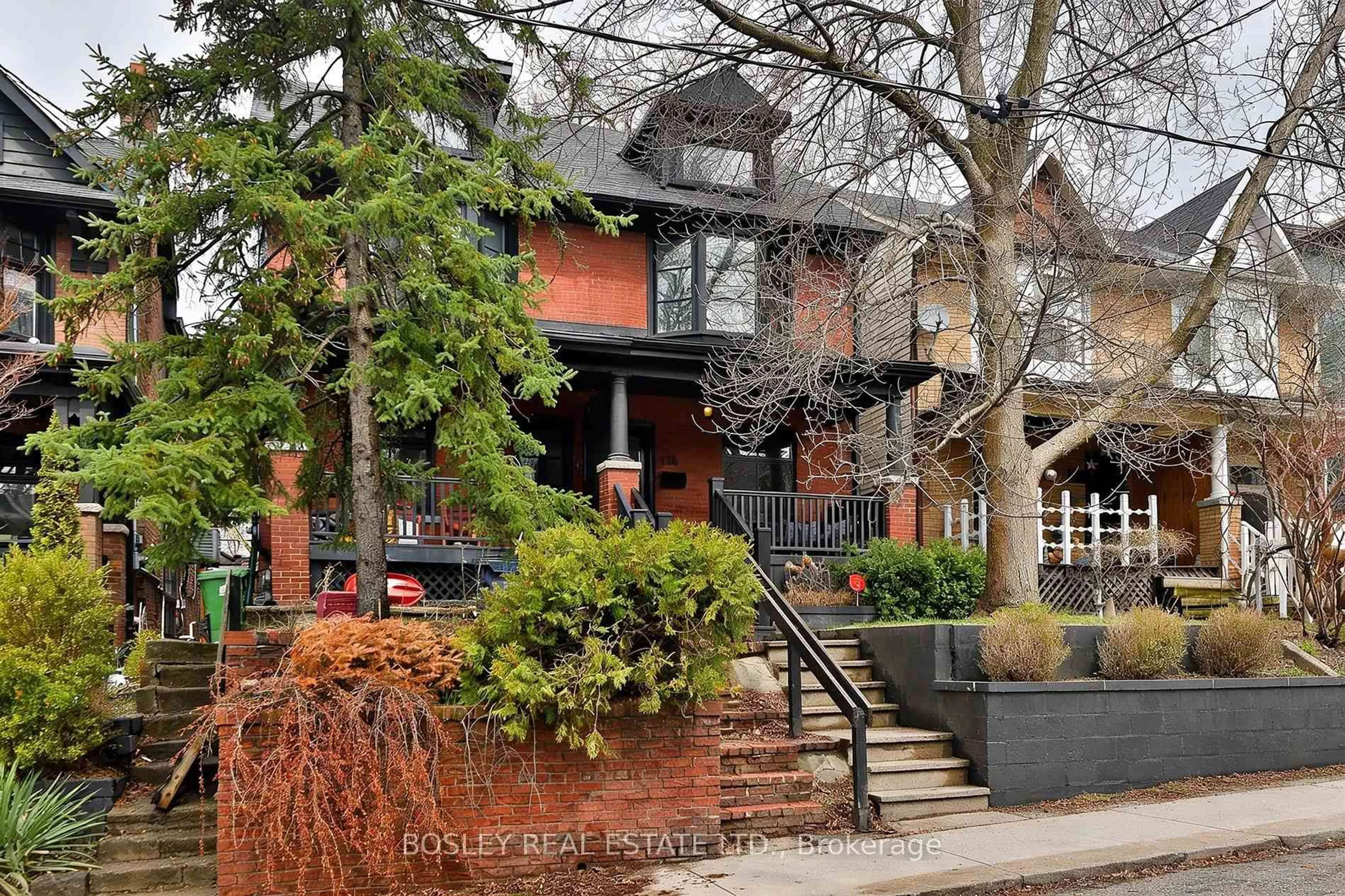 Home with brick exterior material, street for 114 Ivy Ave, Toronto Ontario M4L 2H7