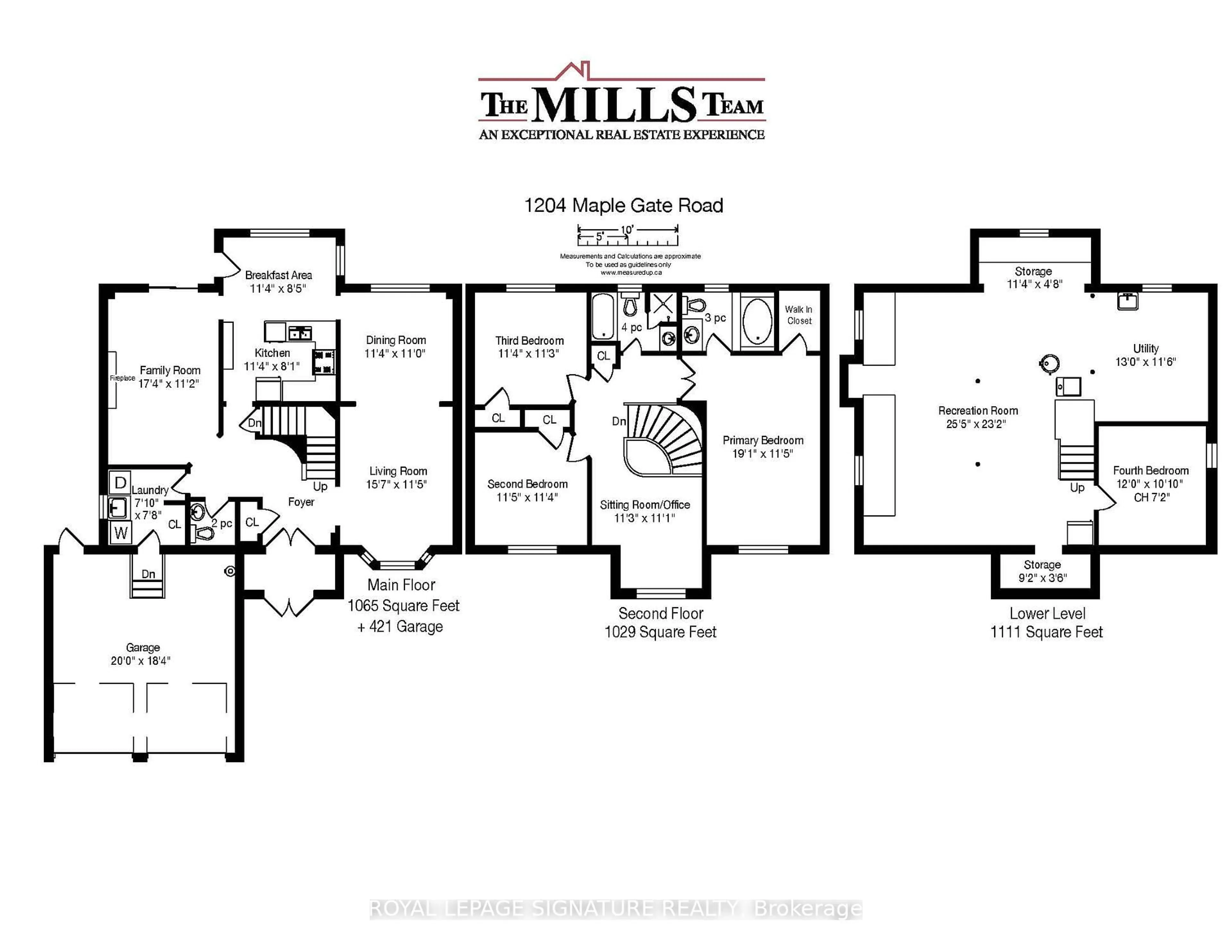 Floor plan for 1204 Maple Gate Rd, Pickering Ontario L1X 1T1