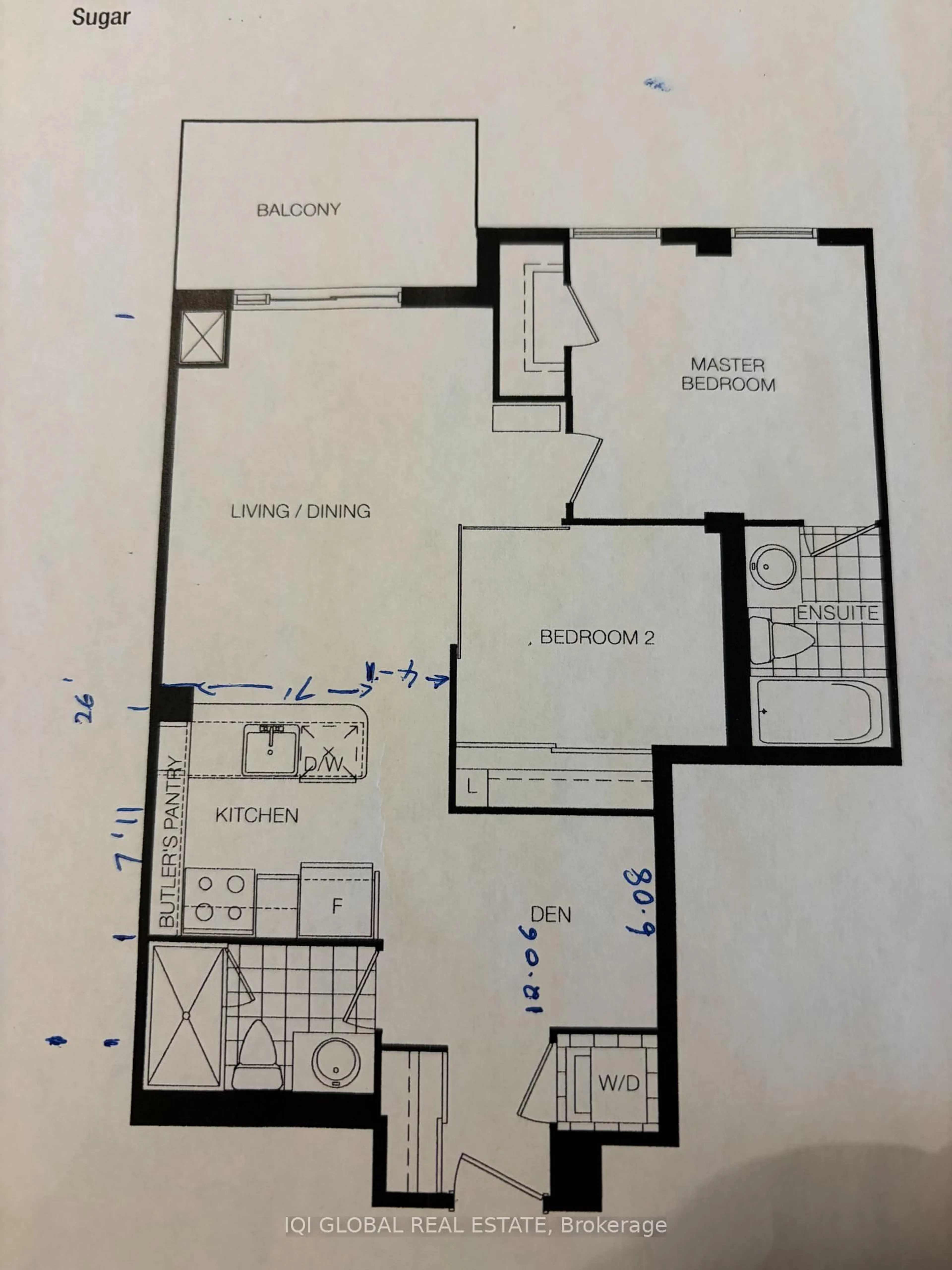 Floor plan for 185 Bonis Ave #310, Toronto Ontario M1T 0A4