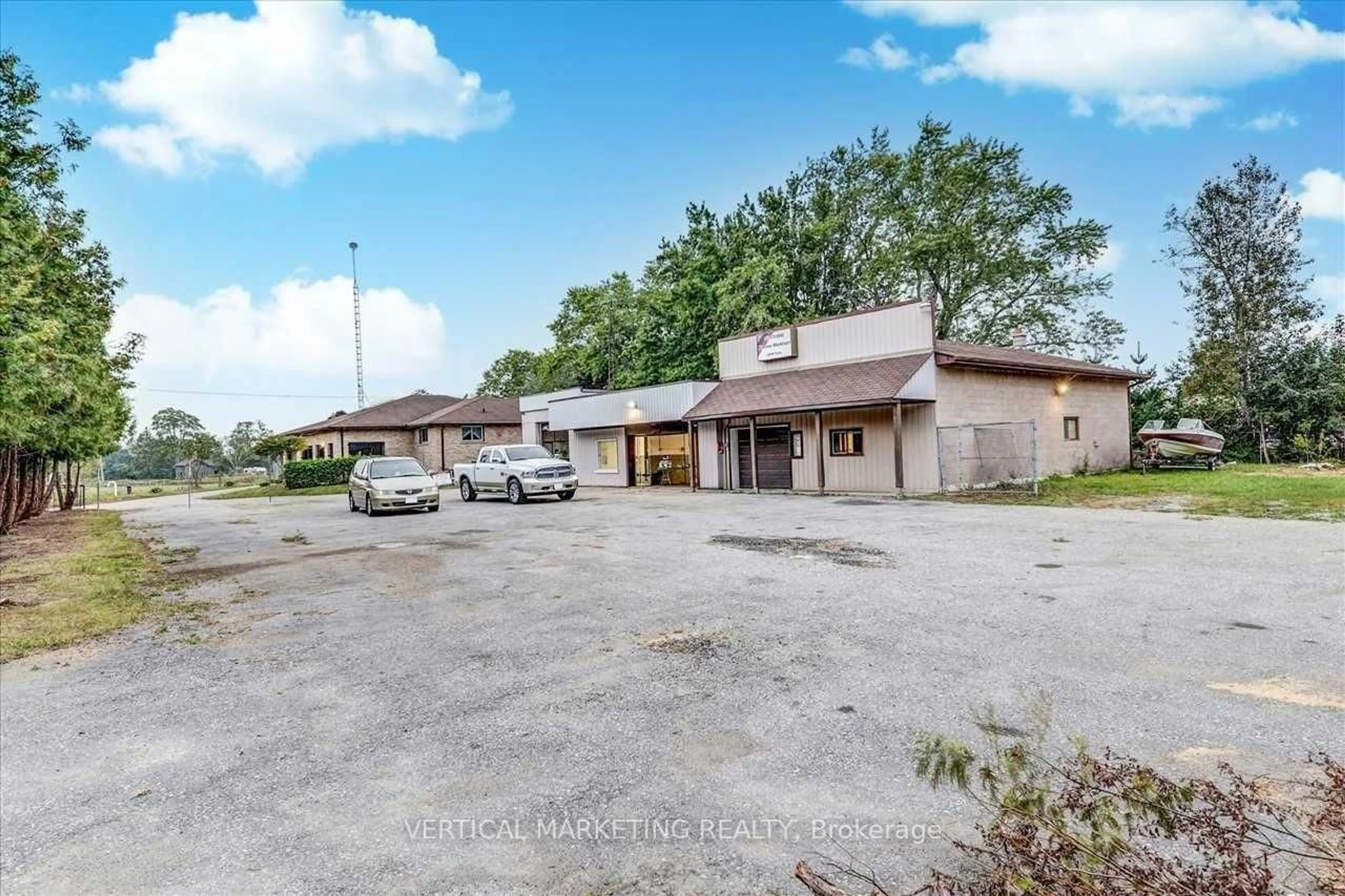 A pic from outside/outdoor area/front of a property/back of a property/a pic from drone, building for 17300 Simcoe St, Scugog Ontario L9L 1N3