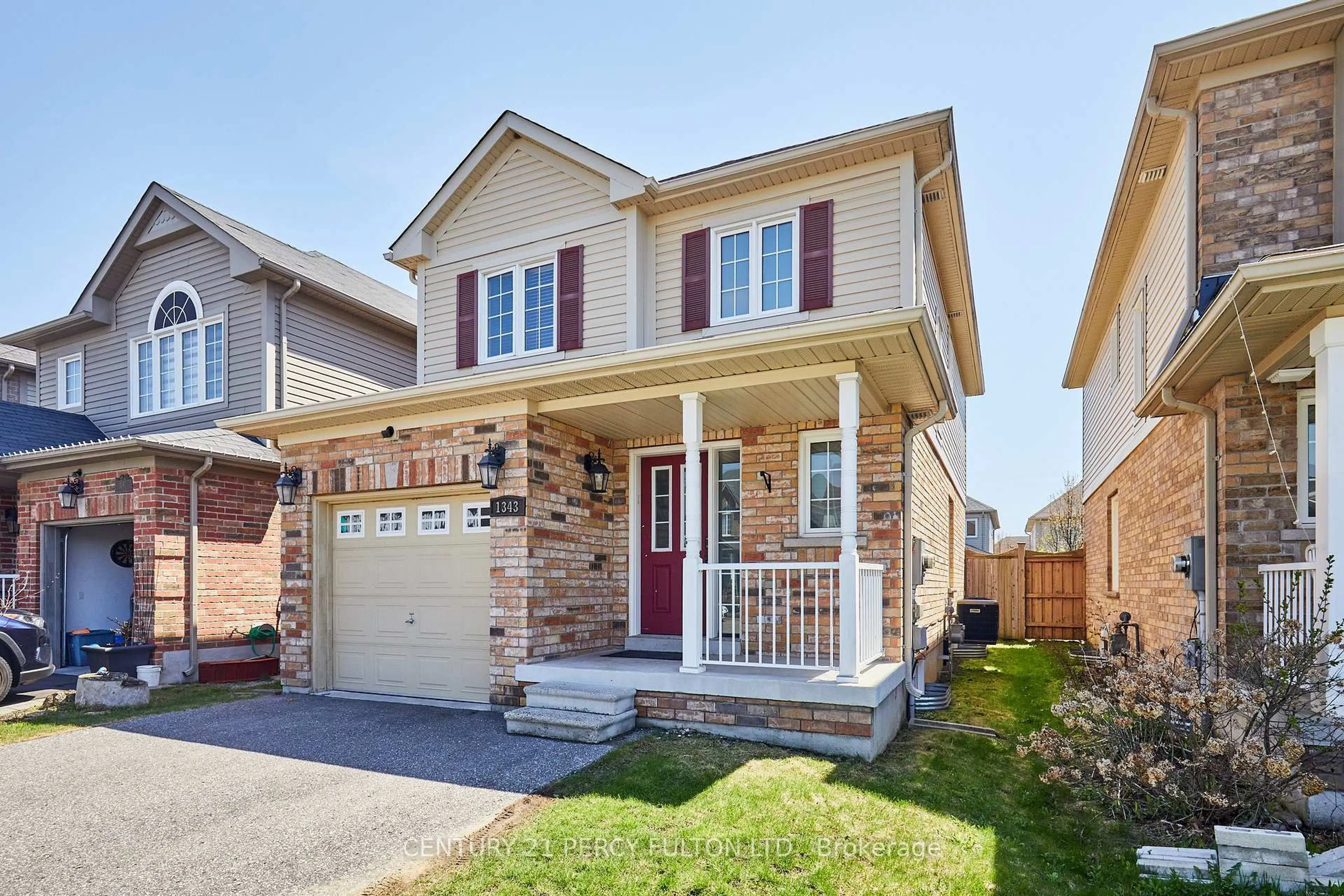 Home with brick exterior material, street for 1343 Kettering Dr, Oshawa Ontario L1K 0N7