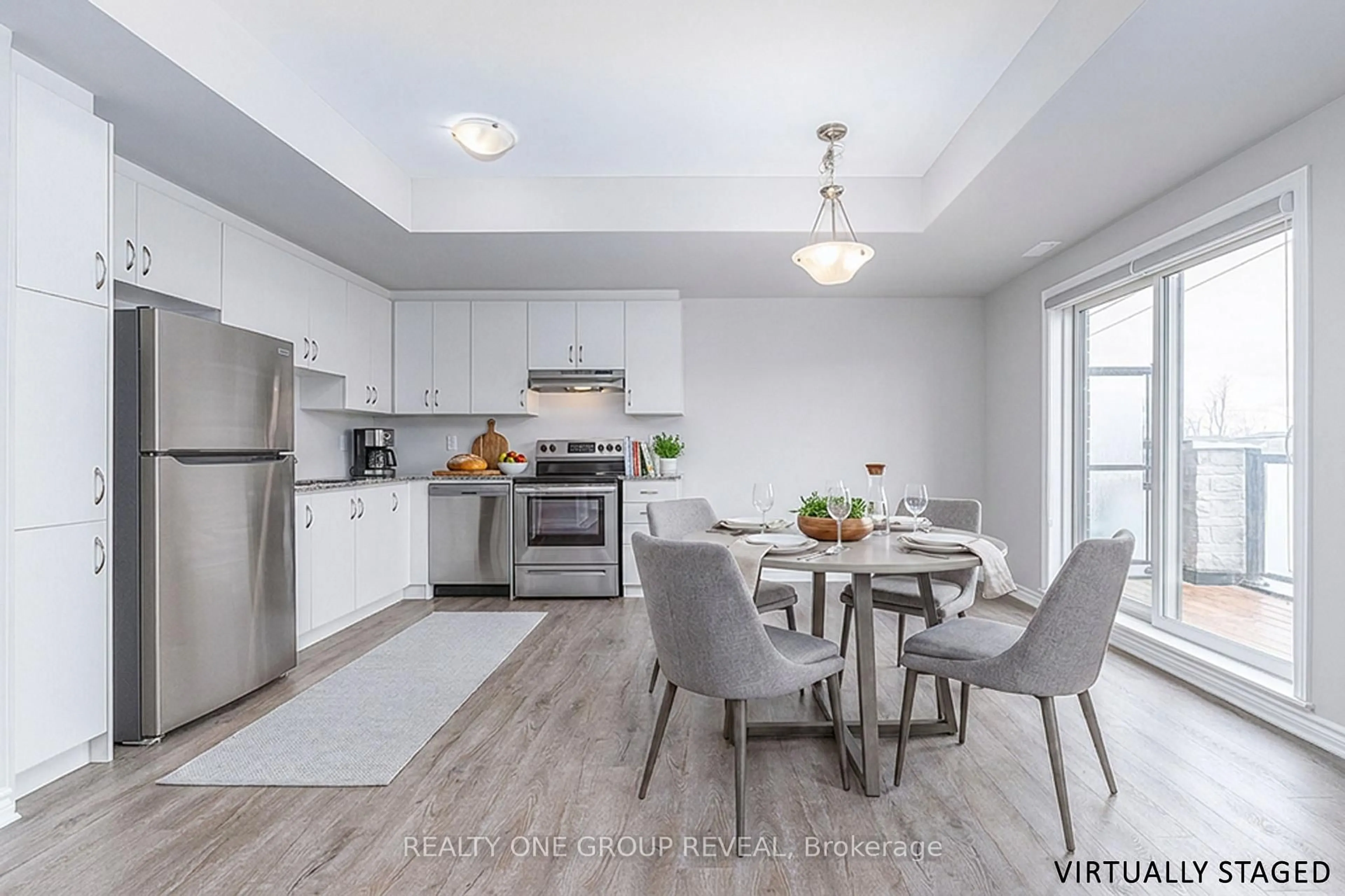 Open concept kitchen, unknown for 616 1034 Reflection Pl, Pickering Ontario L1X 0L1