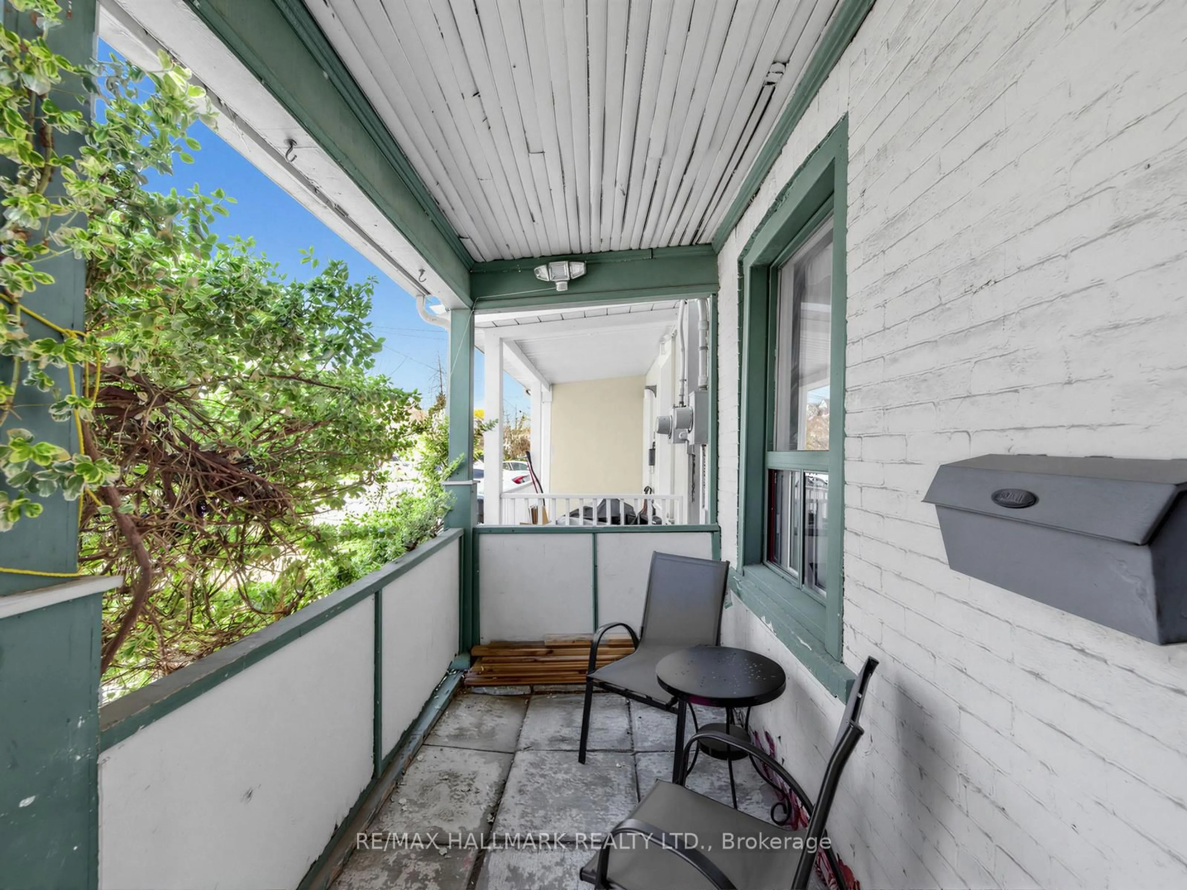 Balcony in the apartment, street for 82 Muriel Ave, Toronto Ontario M4J 2Y4