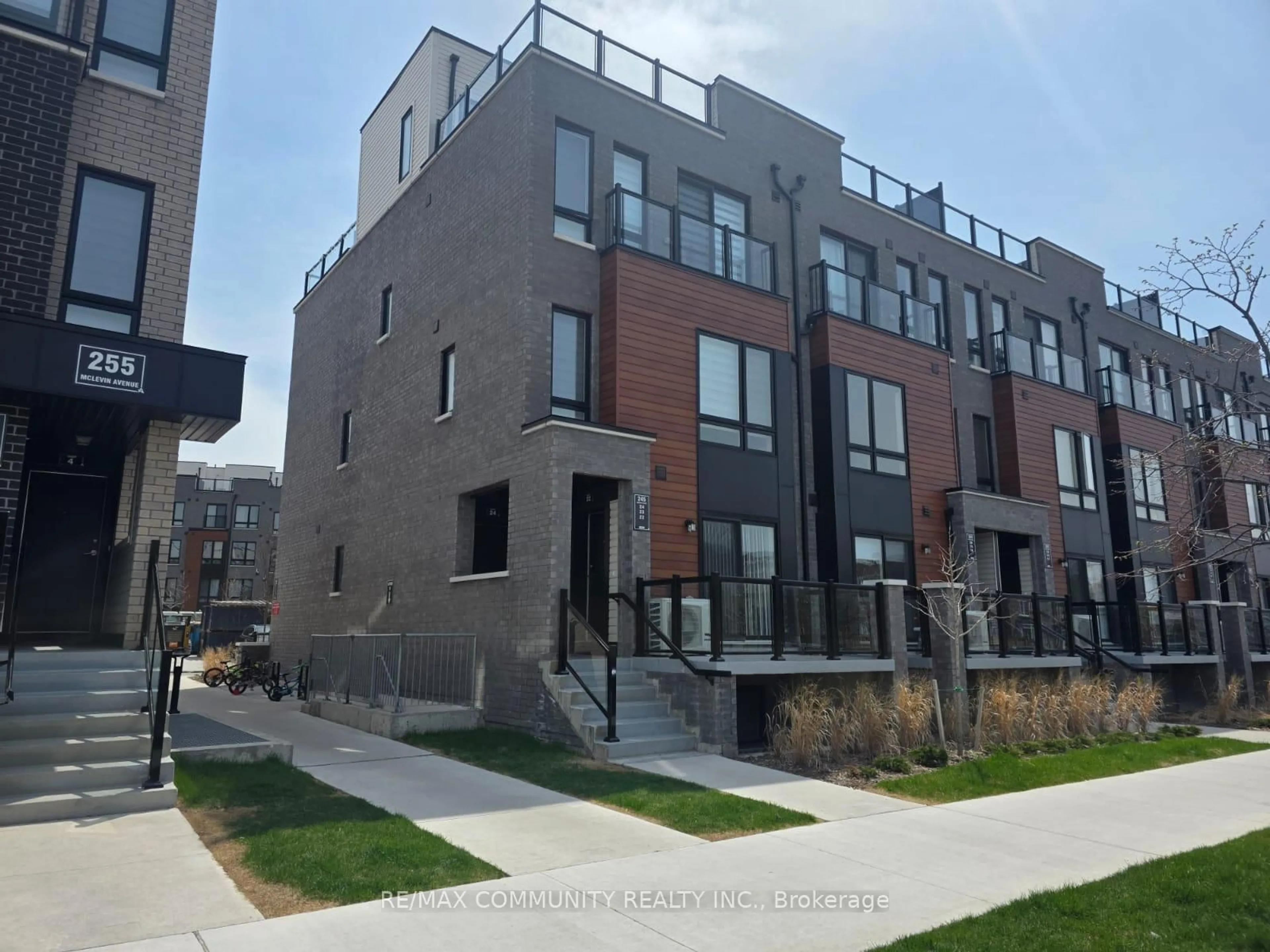 Home with brick exterior material, street for 245 McLevin Ave #23, Toronto Ontario M1B 6C8