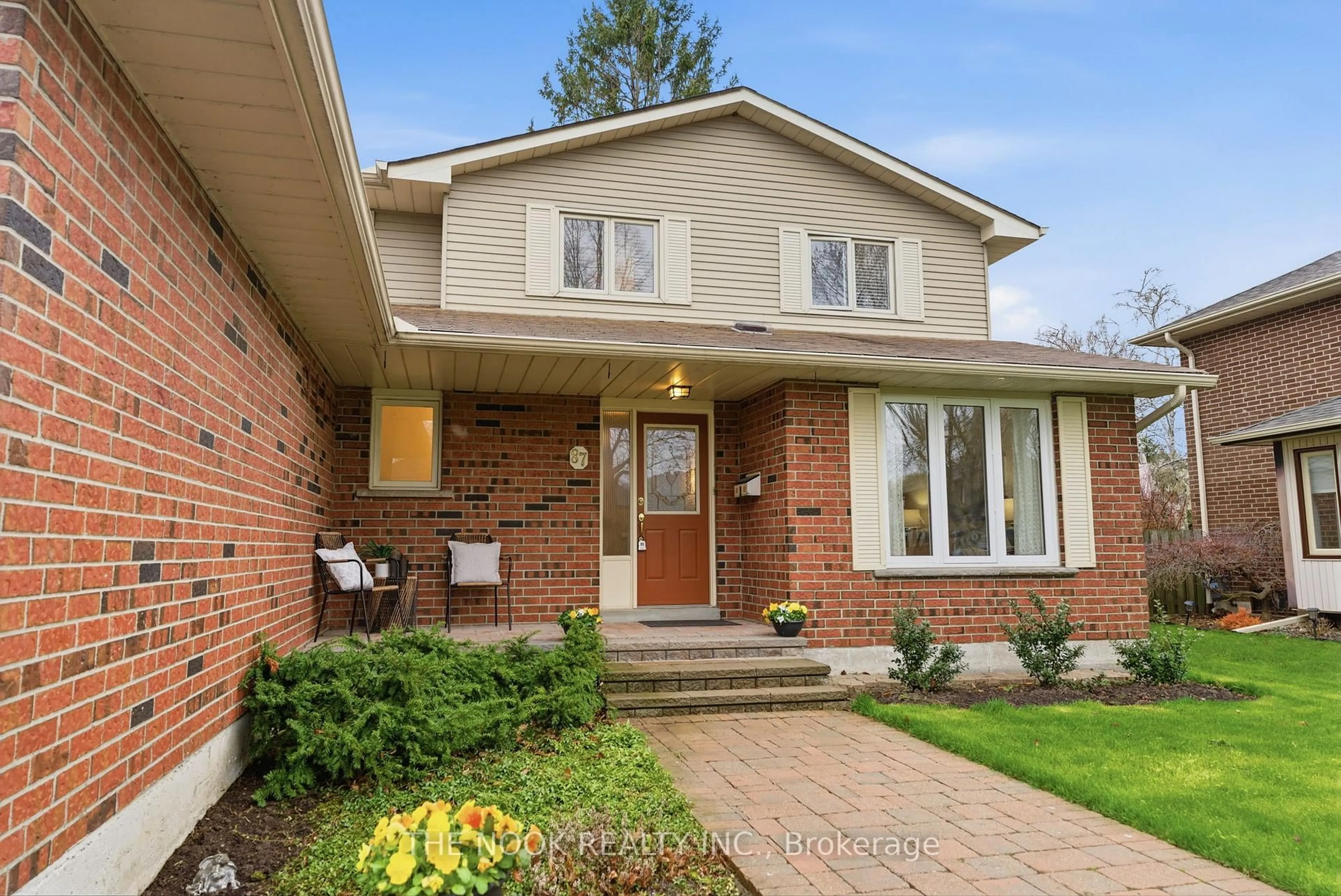 Home with brick exterior material, street for 87 Anstead Cres, Ajax Ontario L1S 3X4